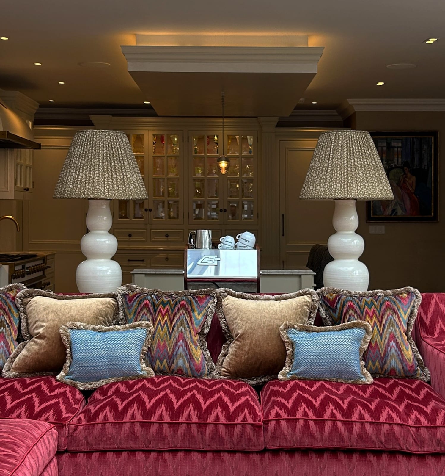 Arjumand Day Screen Linen Voile Empire Lampshade