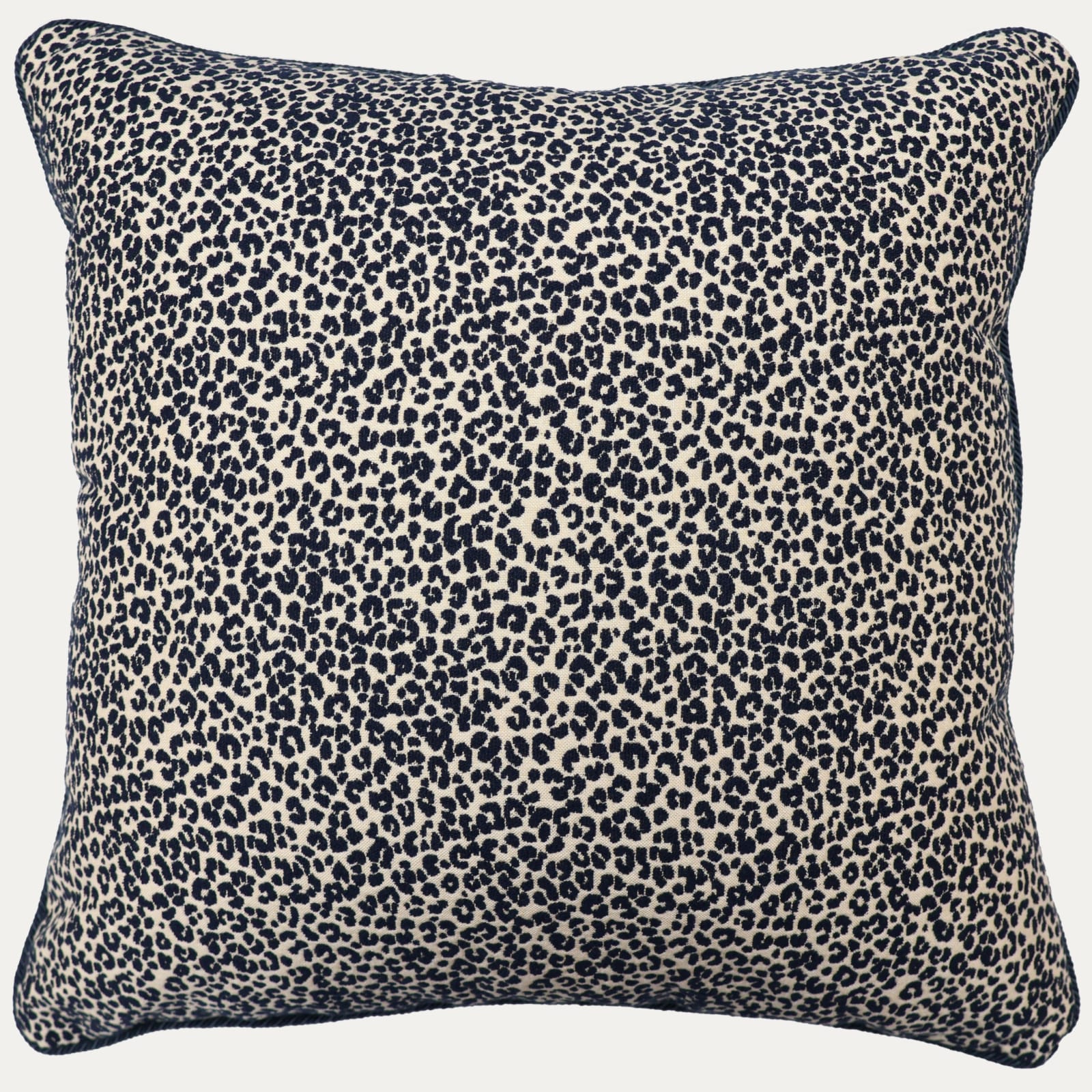 Pierre Frey Le Manach Mini Leopard Indigo with Piping
