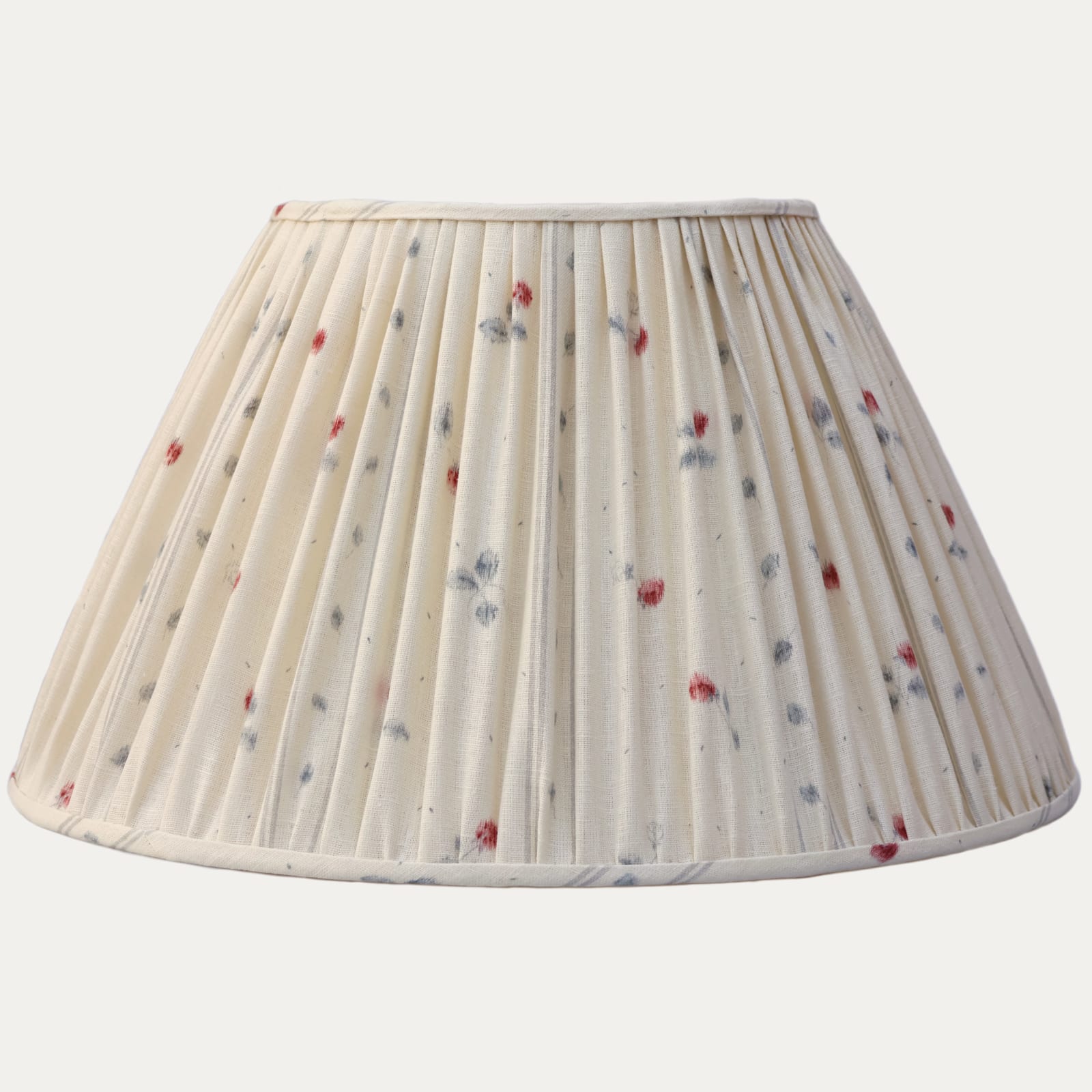 Nicholas Herbert Hannington Blue Handsewn Gathered Lampshade