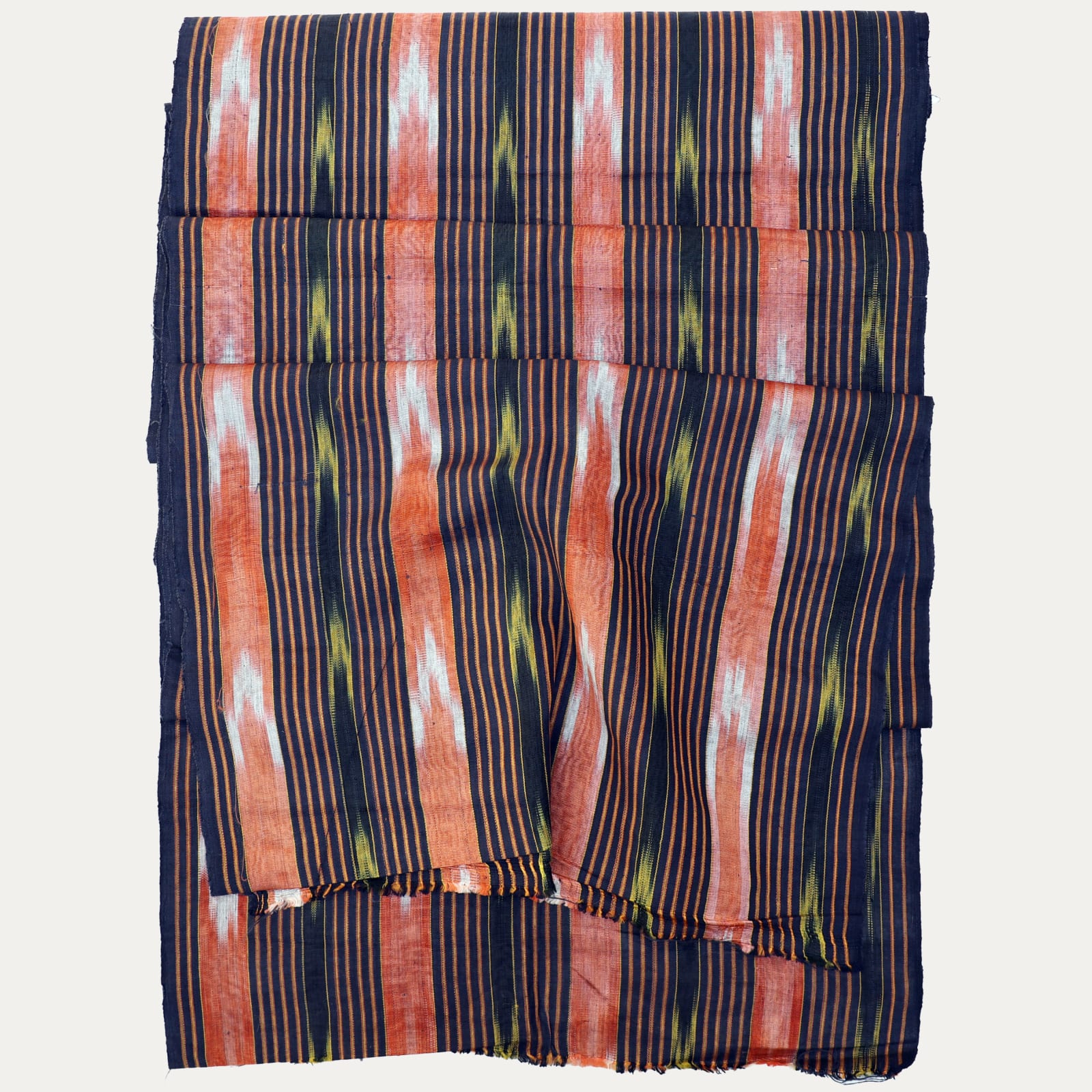 Turkish Silk and Cotton Ikat with Unusual Colouration