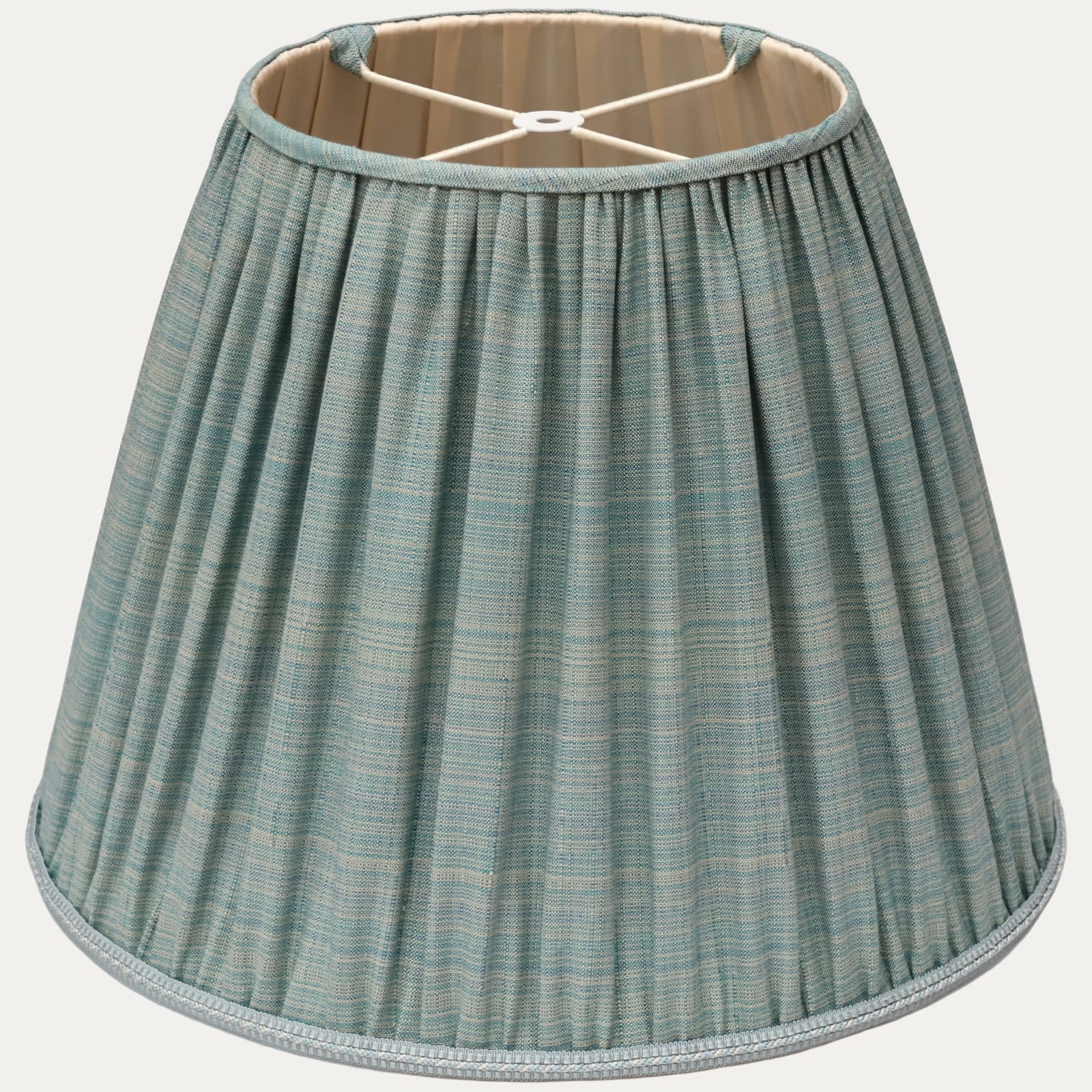 Guy Goodfellow Roussillon Aqua Hand-Sewn Lampshade with Silk Lining