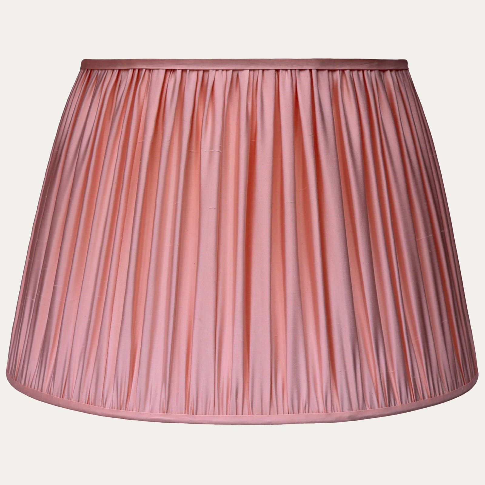 Douppion Strawberry Silk Pembroke Lampshade
