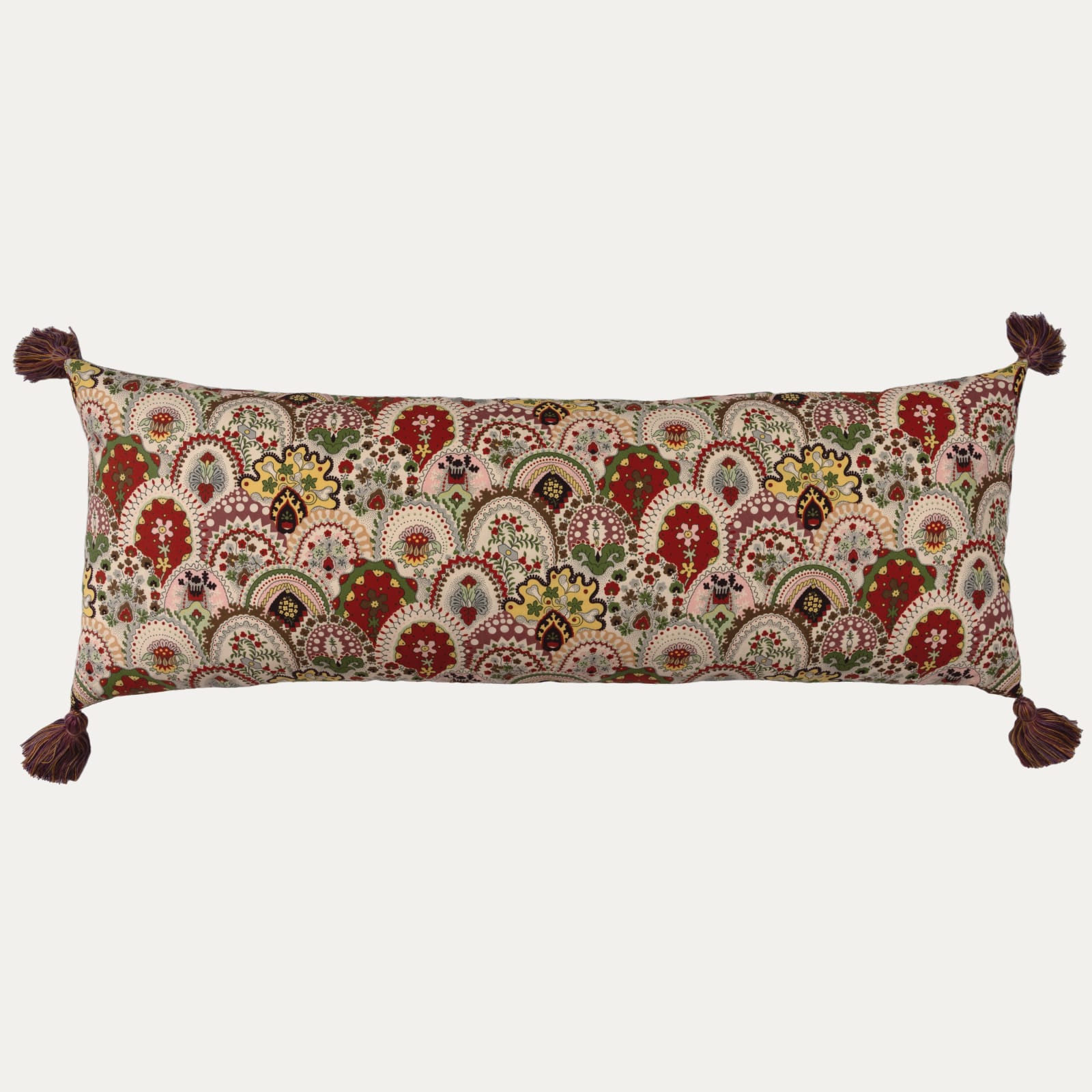 Decors Barbares Ecailles Rimski Oblong Cushion with Tassels