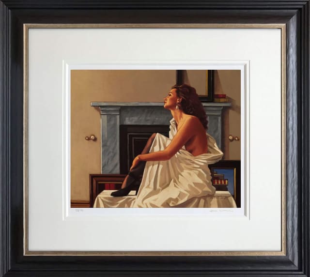 Jack Vettriano Model in White Framed
