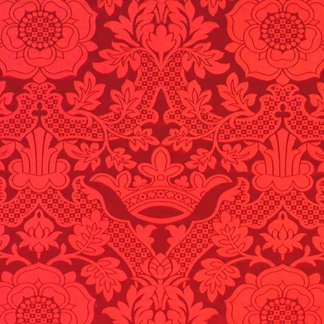 St Margaret Brocade Red