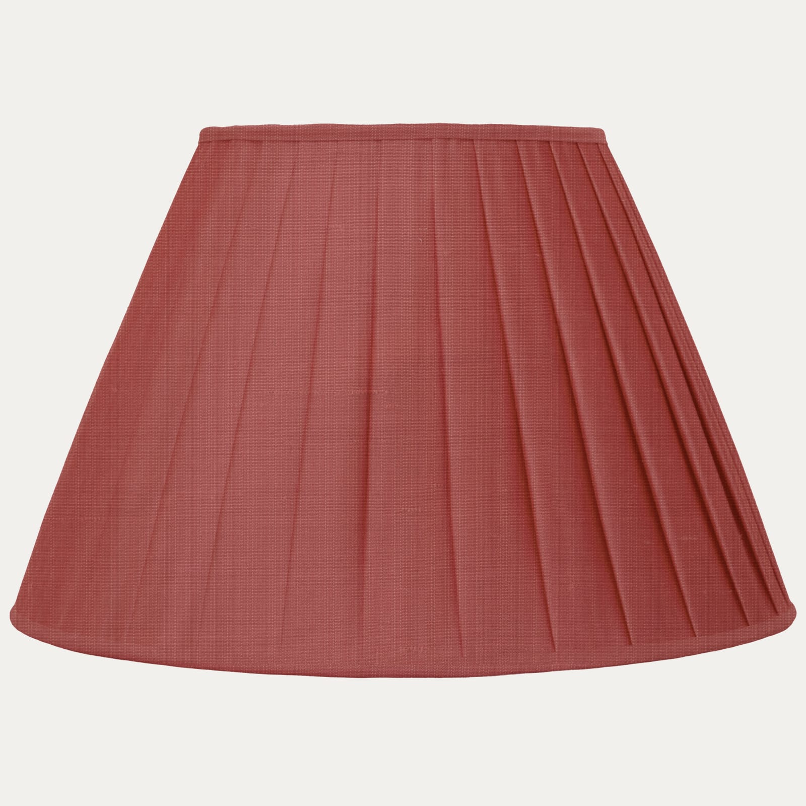 Red Museum Silk Box Pleated Lampshade
