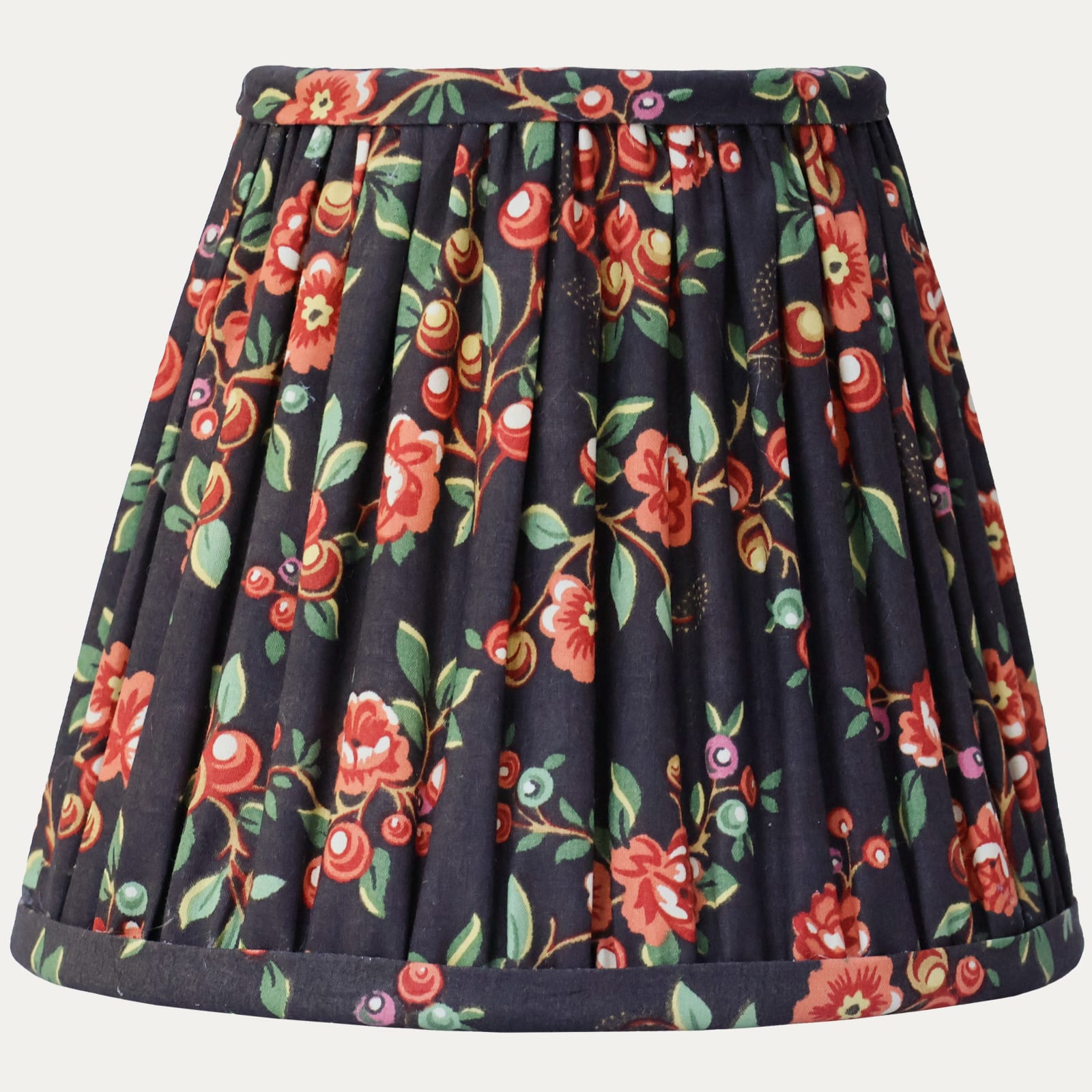 Decors Barbares Sarafane Ink Handsewn Gathered Candle Clip Lampshade