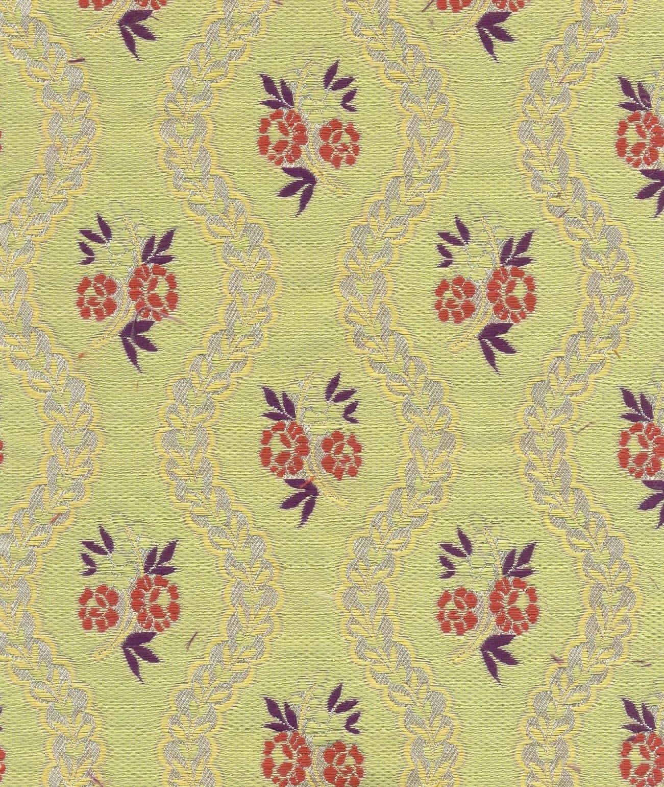 Charles Burger, Soierie Vauxelles Granny Smith Vert Multicolore