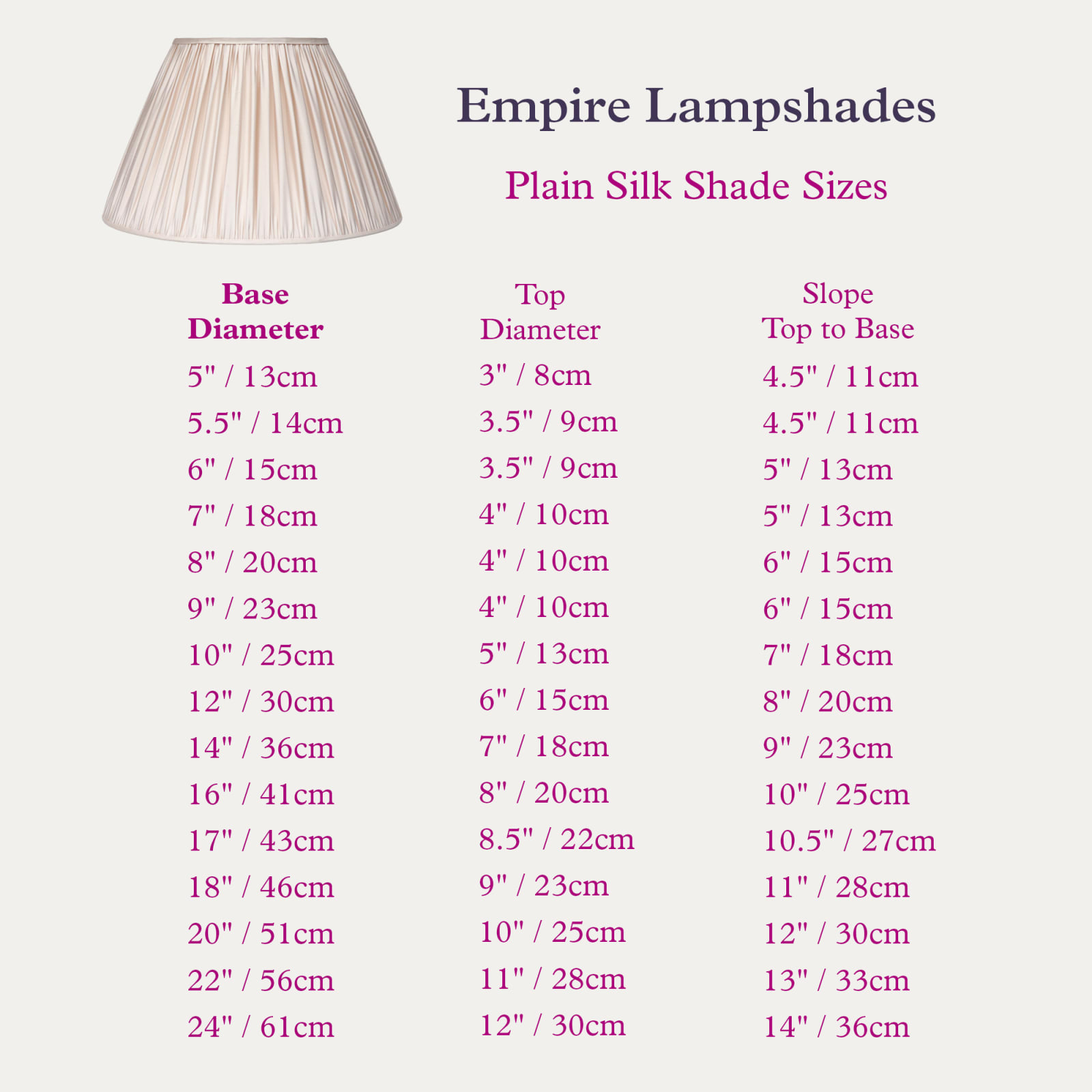Floren, Taffetas Fontanges Shot Pink Silk Empire Lampshade