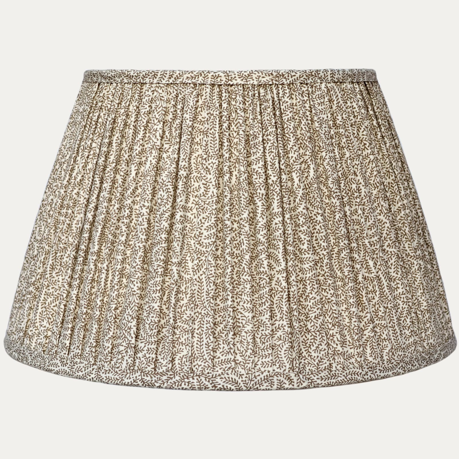 Soane Coral in Chestnut Handsewn Gathered Lampshade