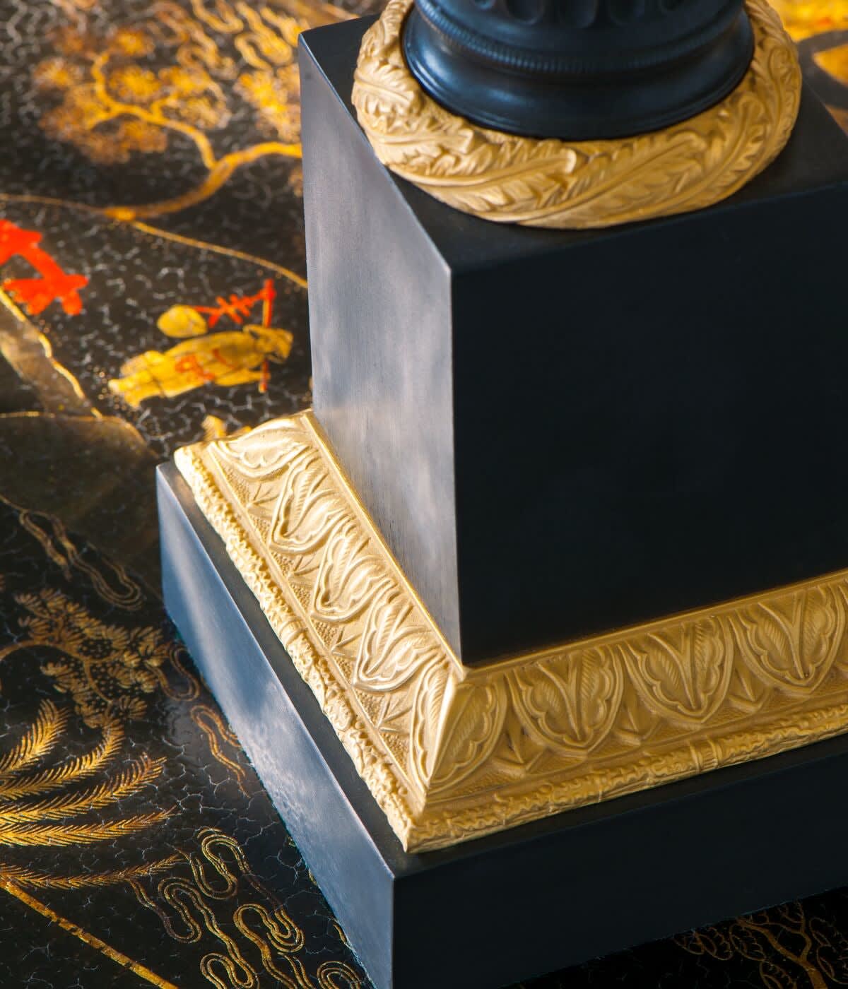 Matignon Column Table Lamp Gilt & Bronze