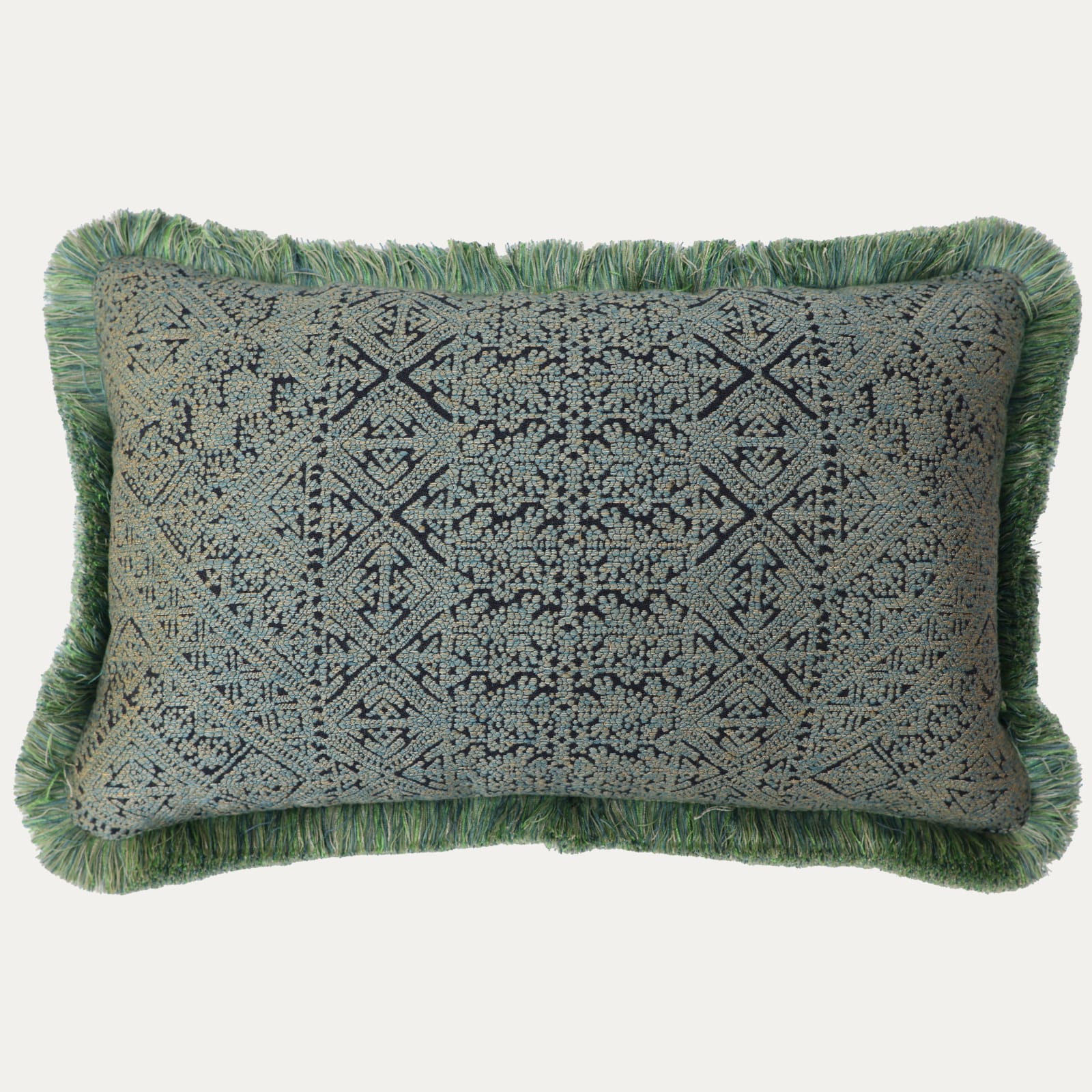 Guy Goodfellow Fez Weave Agean Cushion with Brush Fringe