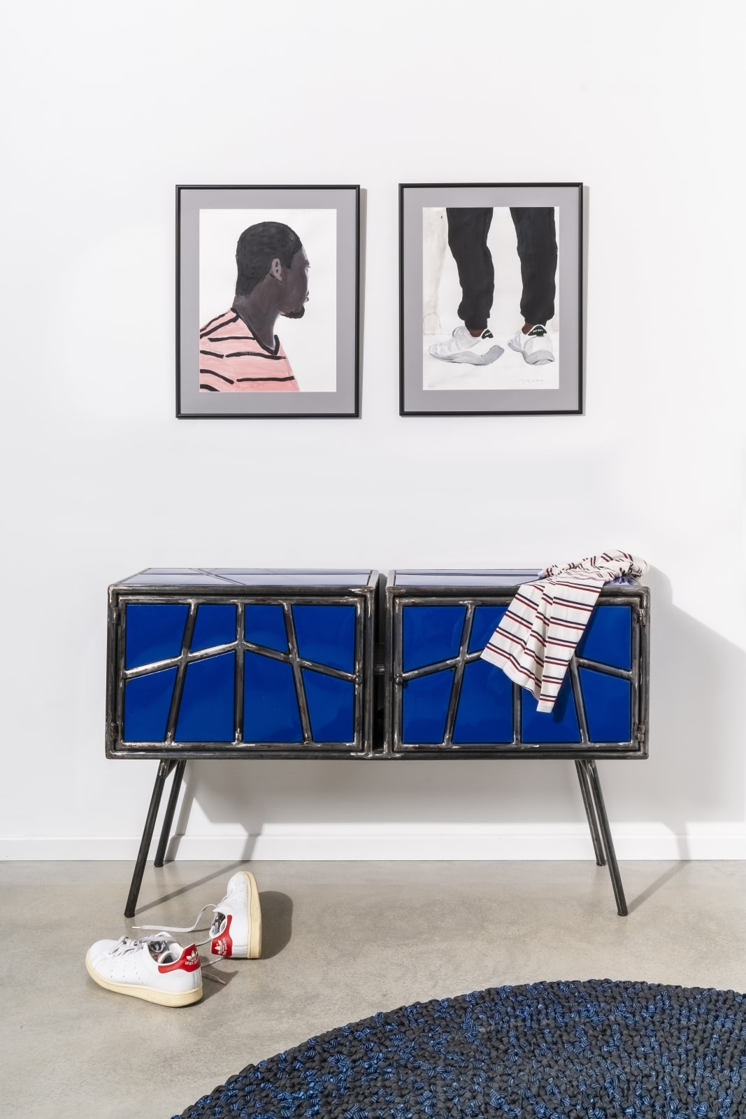 Ousmane Mbaye, Meuble Hector in blue, 2019