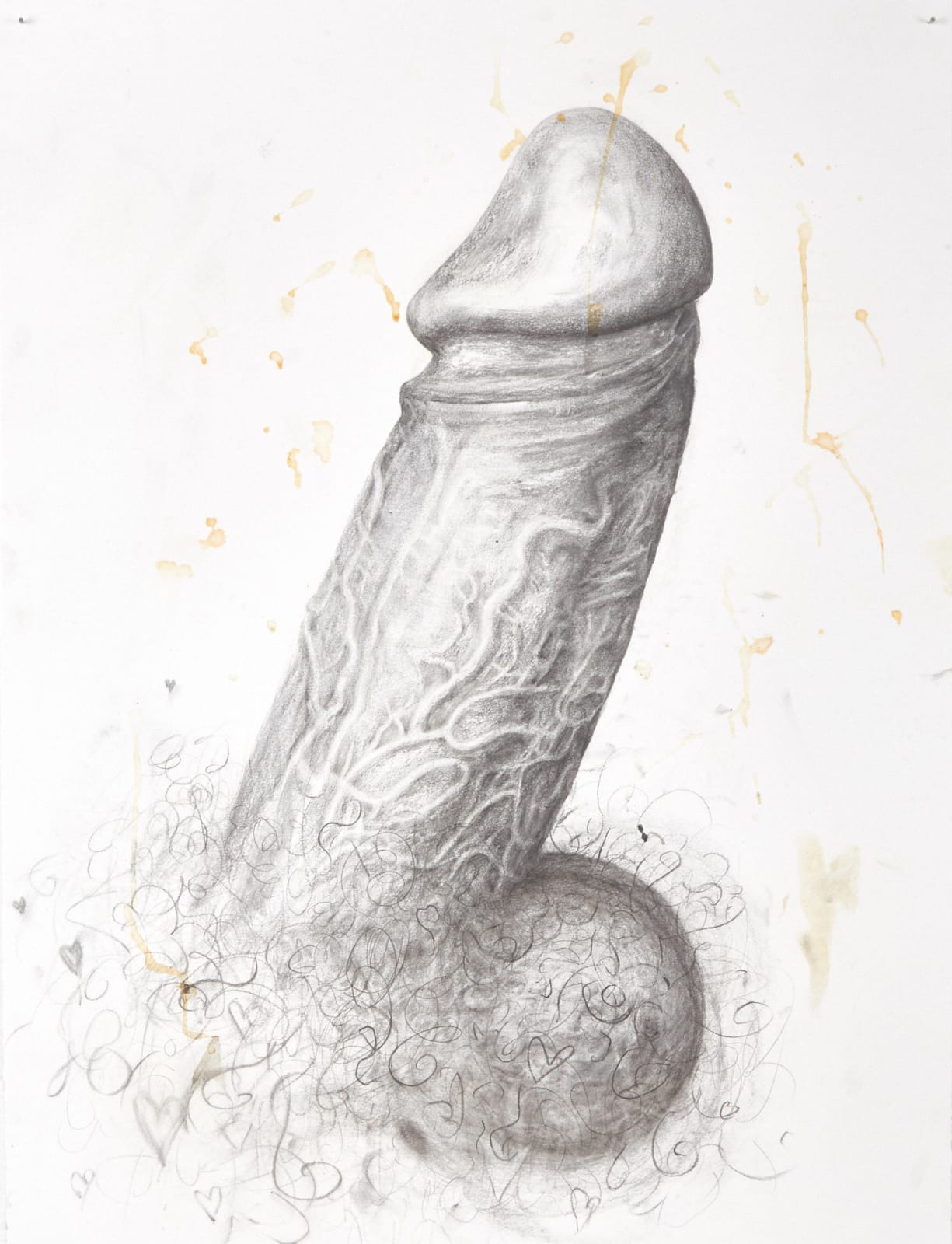 Dick with cum drawing realistic