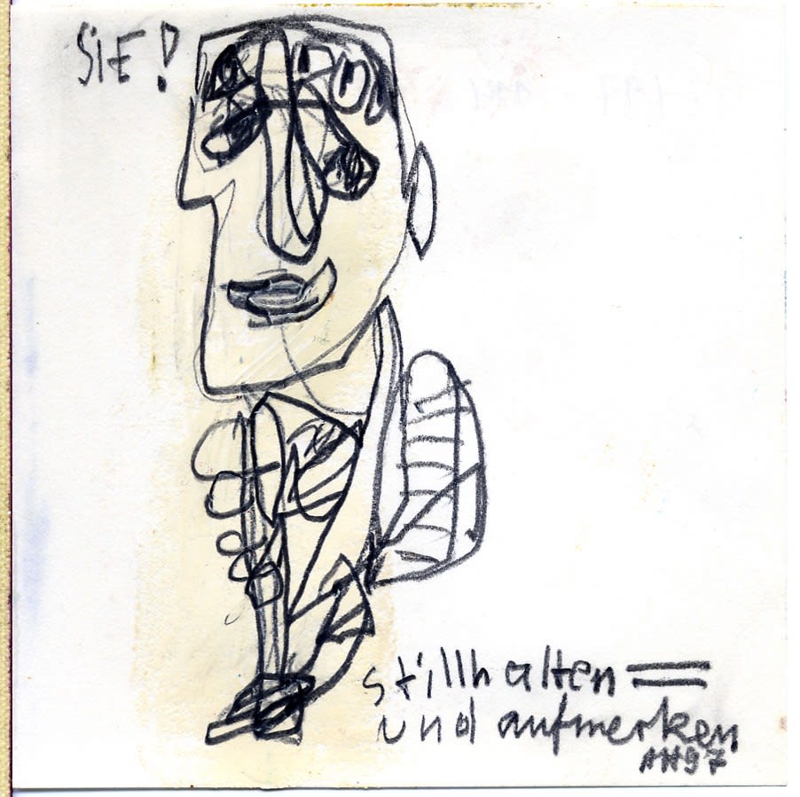 Alexandra Huber, Sie! Stillhalten= und aufmerksam, 1997
