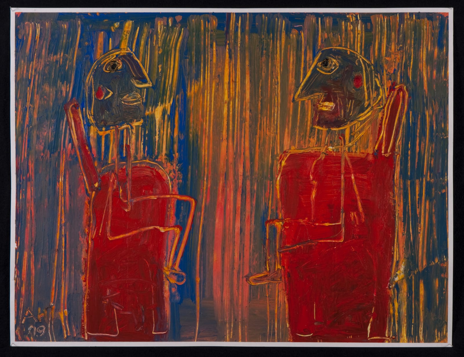 Alexandra Huber, deux fauteuils rouges, 2009