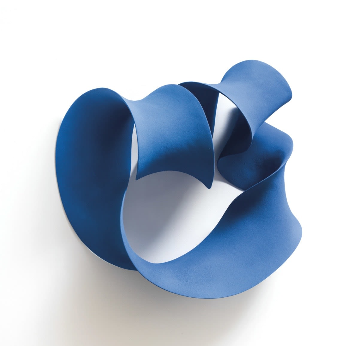 Merete Rasmussen, Blue Folded Form (Wall), 2019