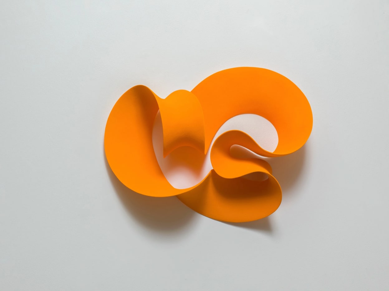 Merete Rasmussen, Flowing Orange (Wall), 2021