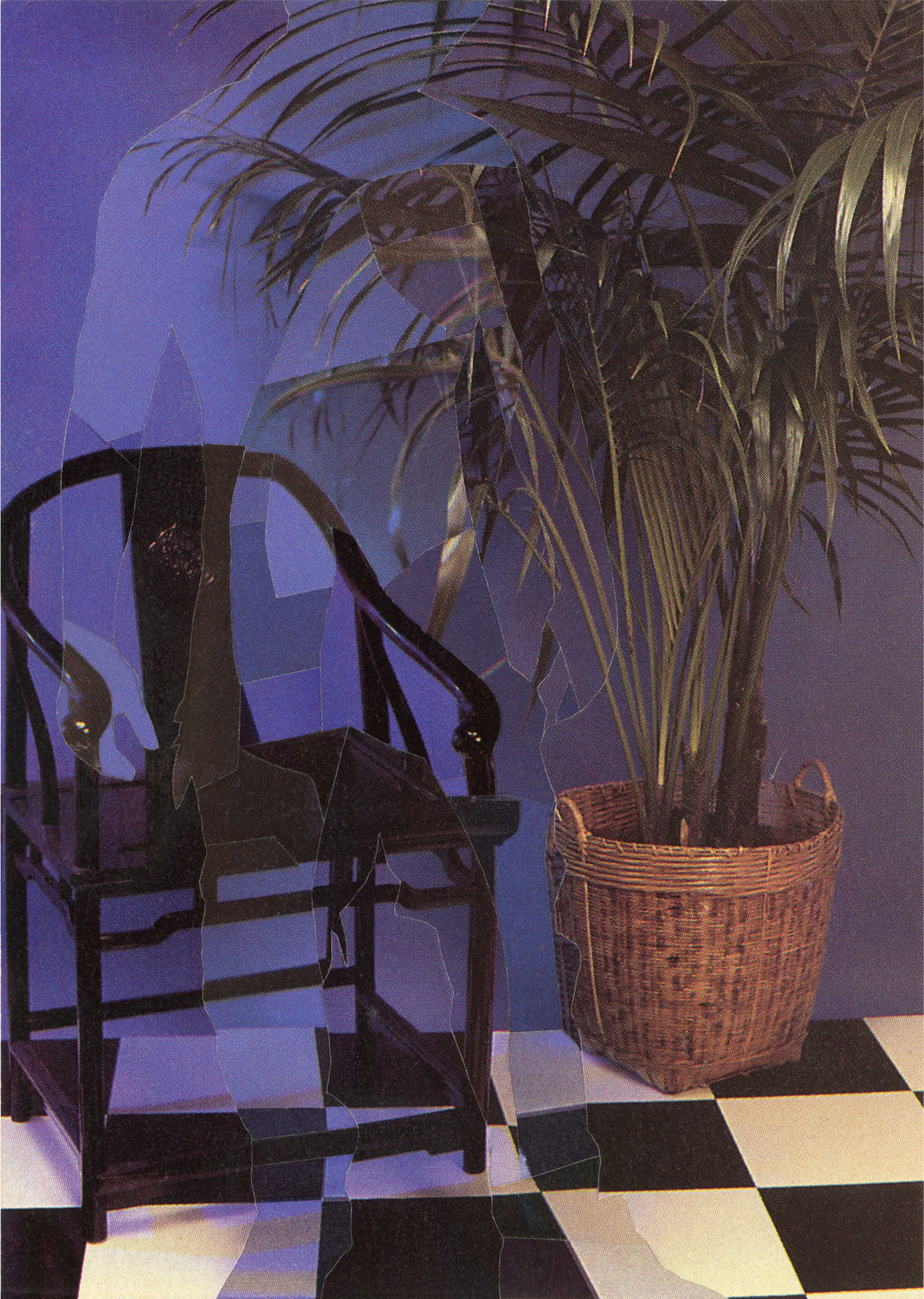 Caleb Cole, Trace (checkered floor), 2018