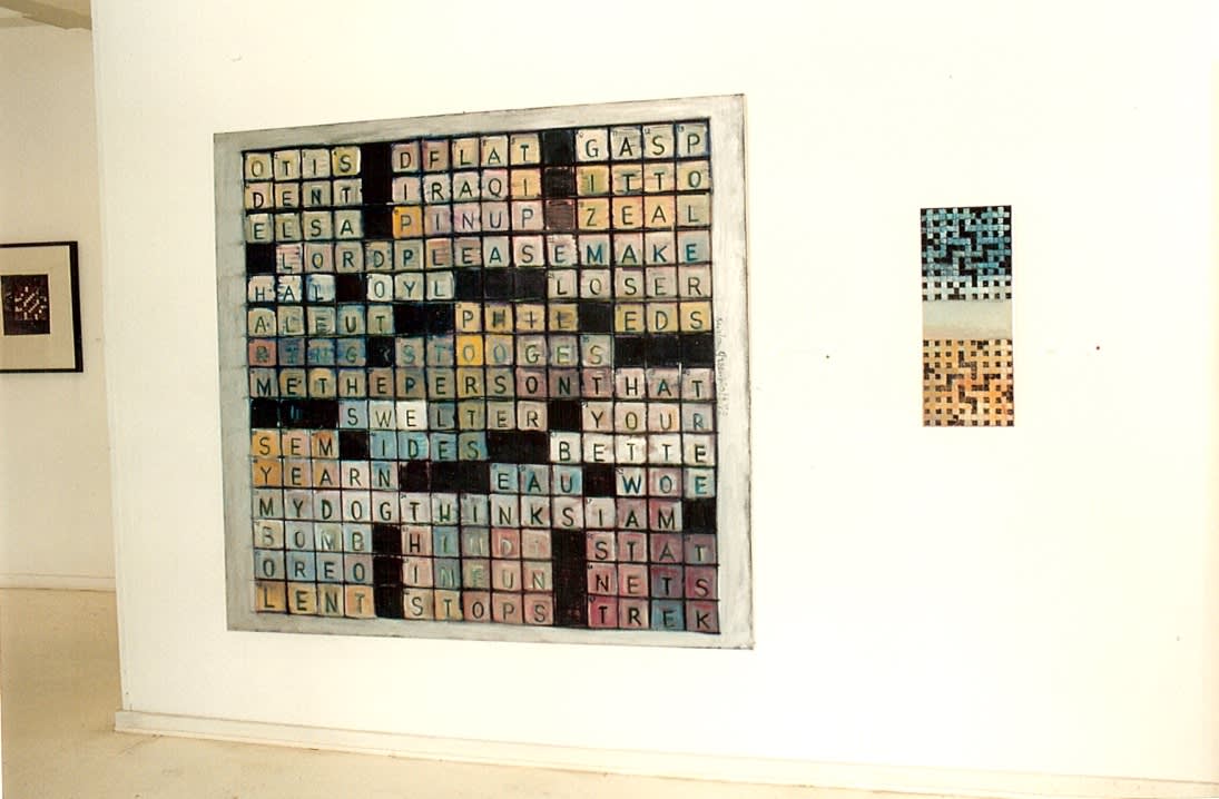 Francine Scialom Greenblatt, Across and Down installation view, 1999