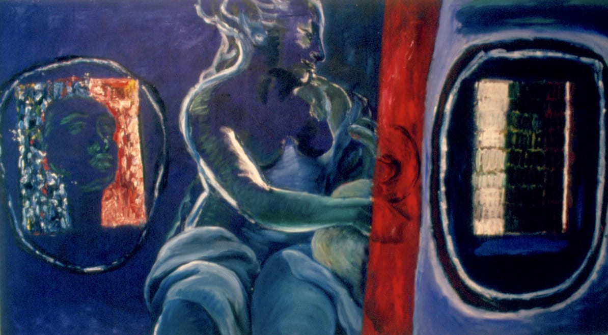 Francine Scialom Greenblatt, Leda and the Swan, 1987