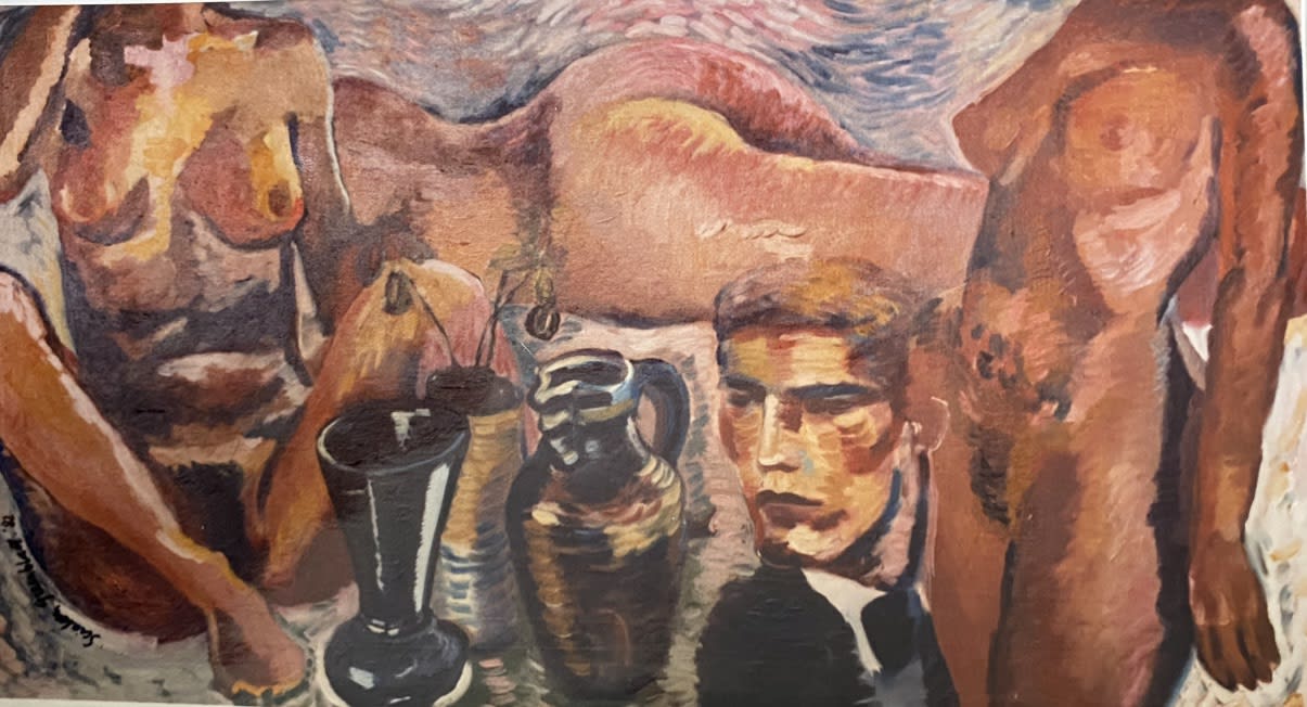 Francine Scialom Greenblatt, Still Life and figures, 1982