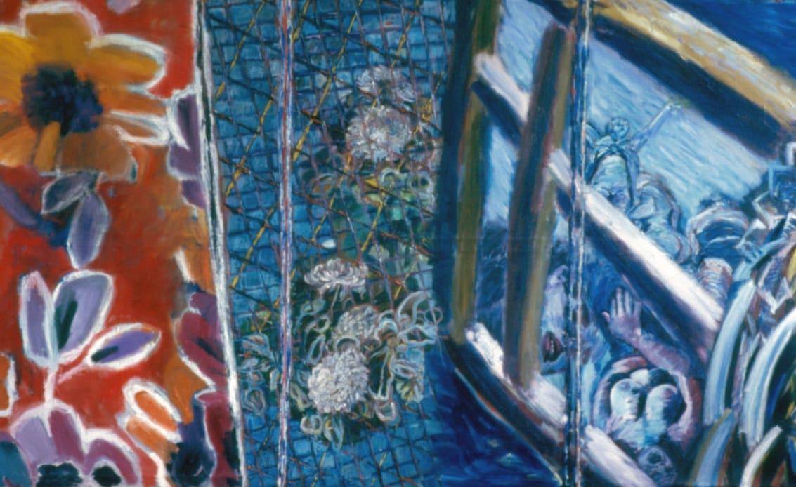 Francine Scialom Greenblatt, Is Flowerpainting Painting, 1987