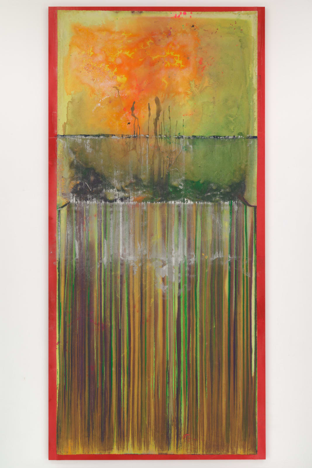 Frank Bowling, Dancing, 2023