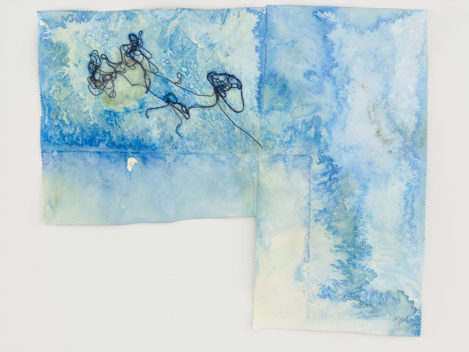 Frank Bowling, Fishing, 2022