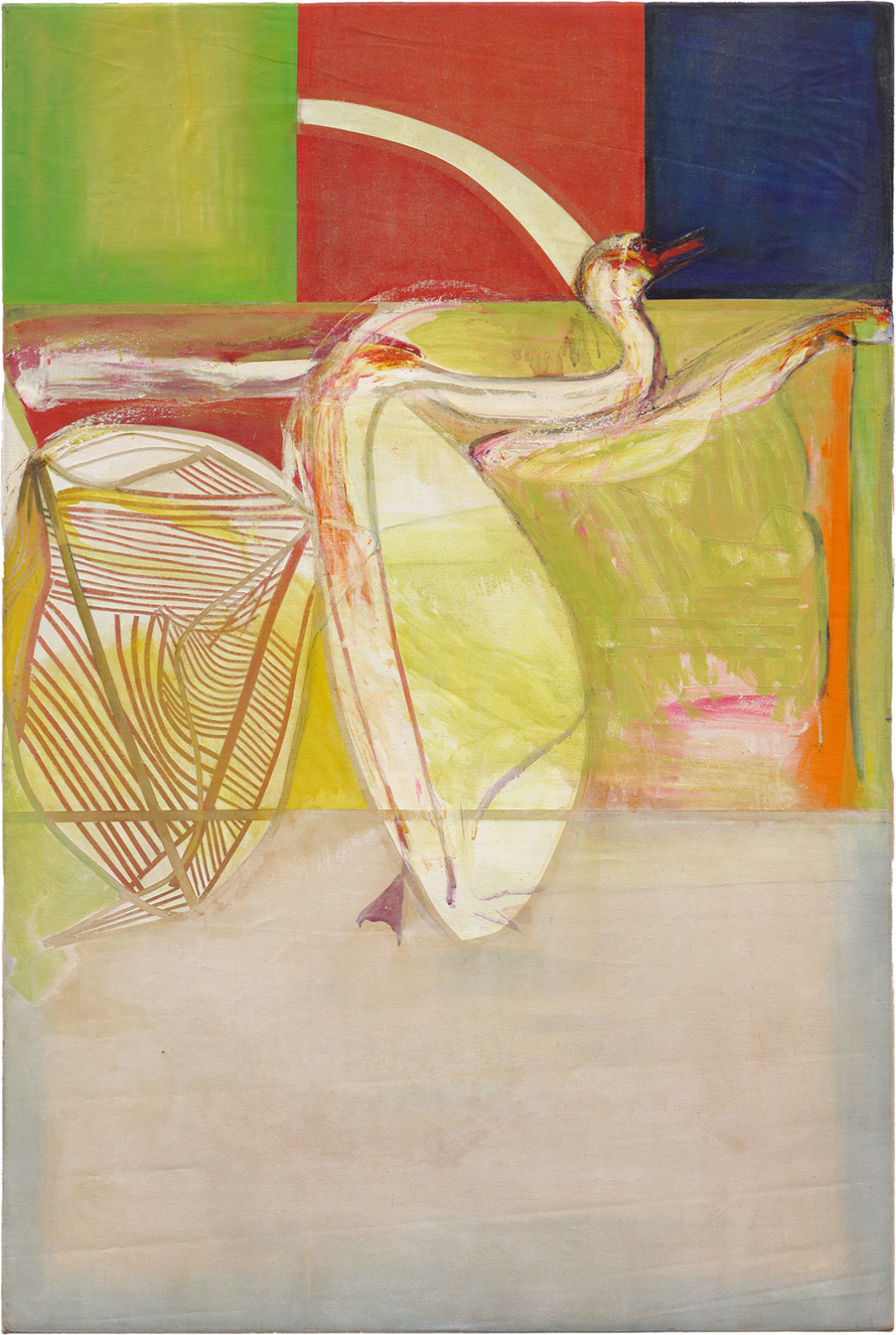 Frank Bowling, Sun On Swan, 1965