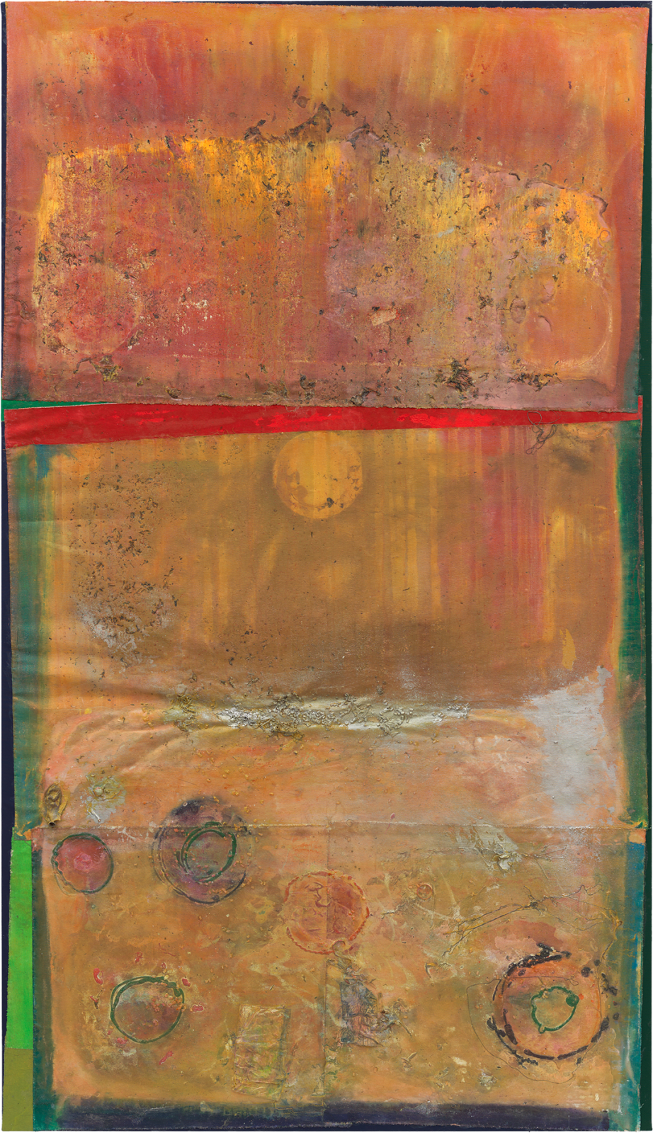 Frank Bowling, Passtheball, 2022