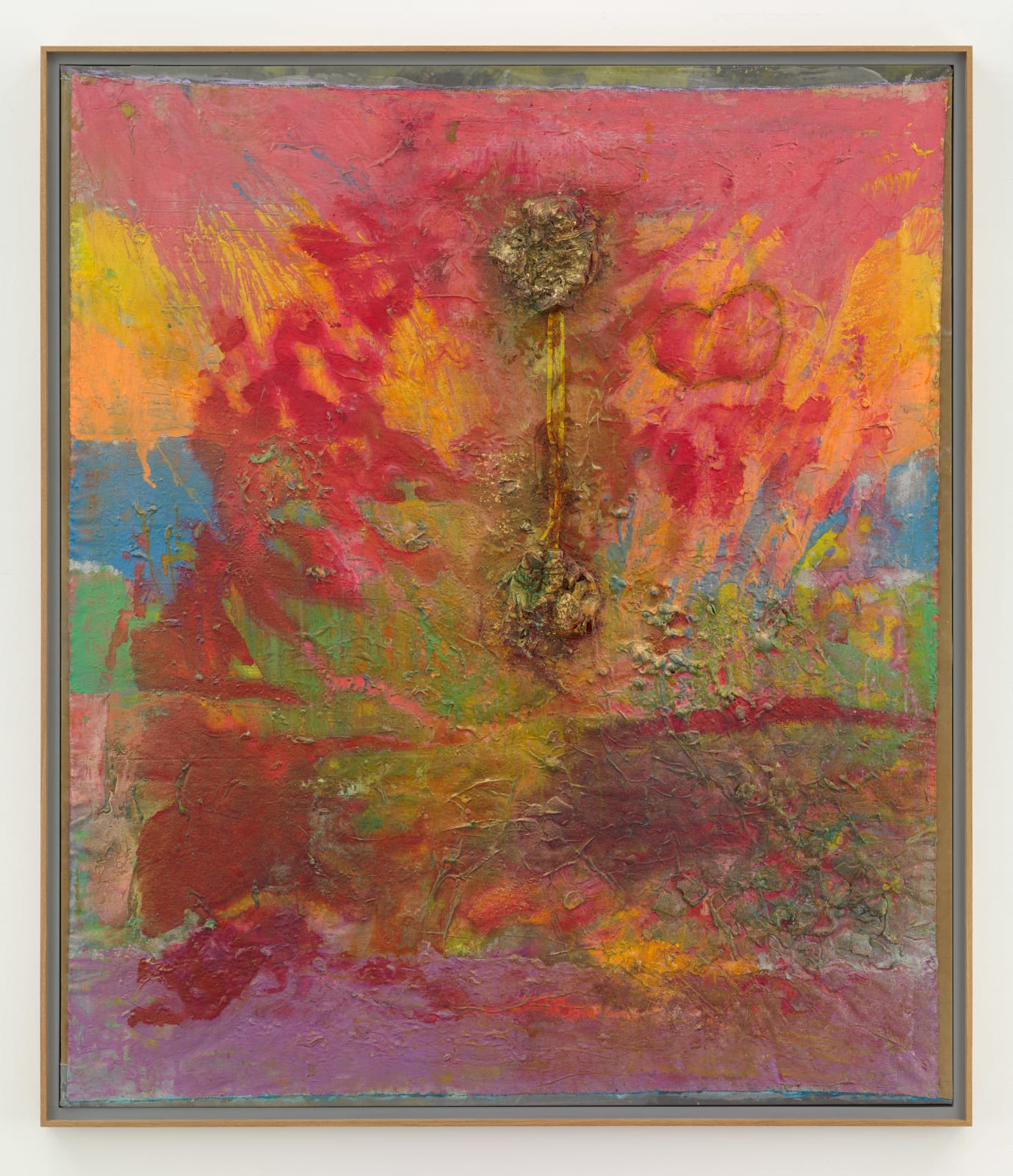 Frank Bowling, Withered Sunflowers, 2019