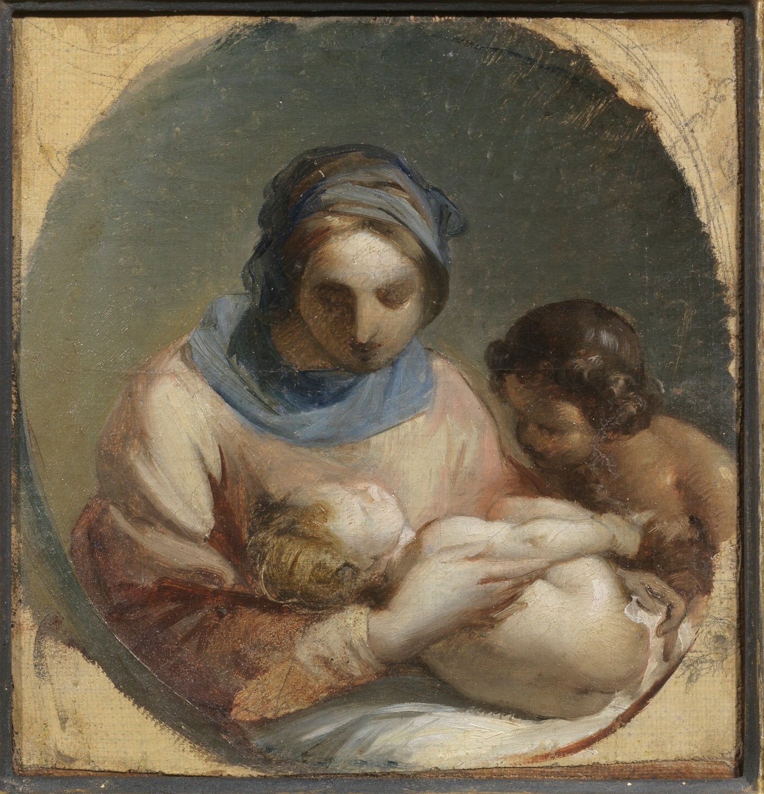 Filippo Pedrini attr., Madonna and Child with Little saint John, 1790 - 1800