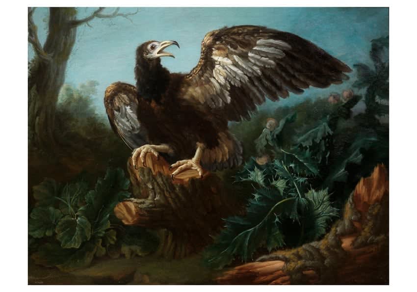 Andrea Scacciati, Eagle on a Tree Stump, 1675 - 1680