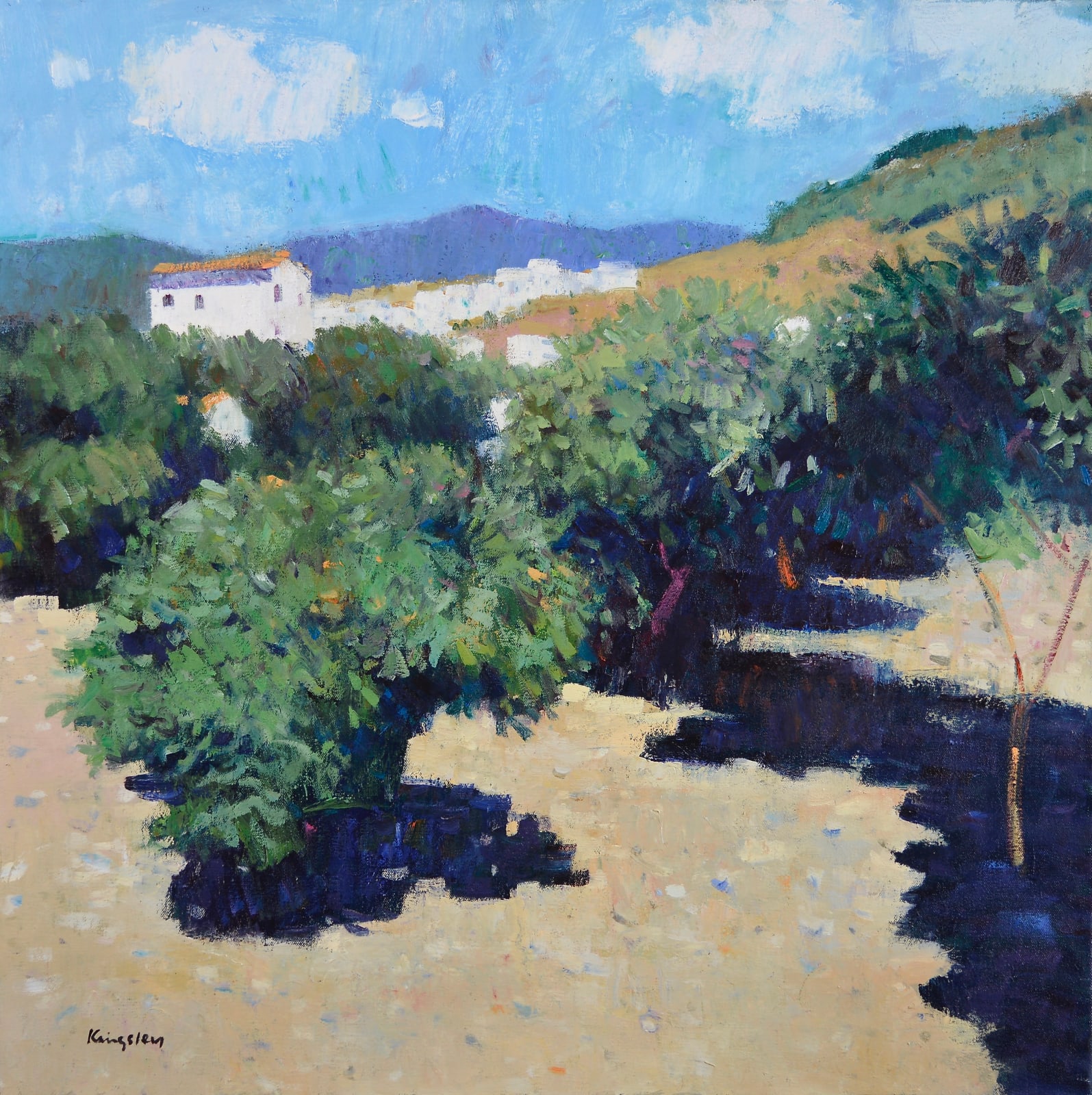 John Kingsley, RSW PAI, Fruit Trees, Archez, Spain
