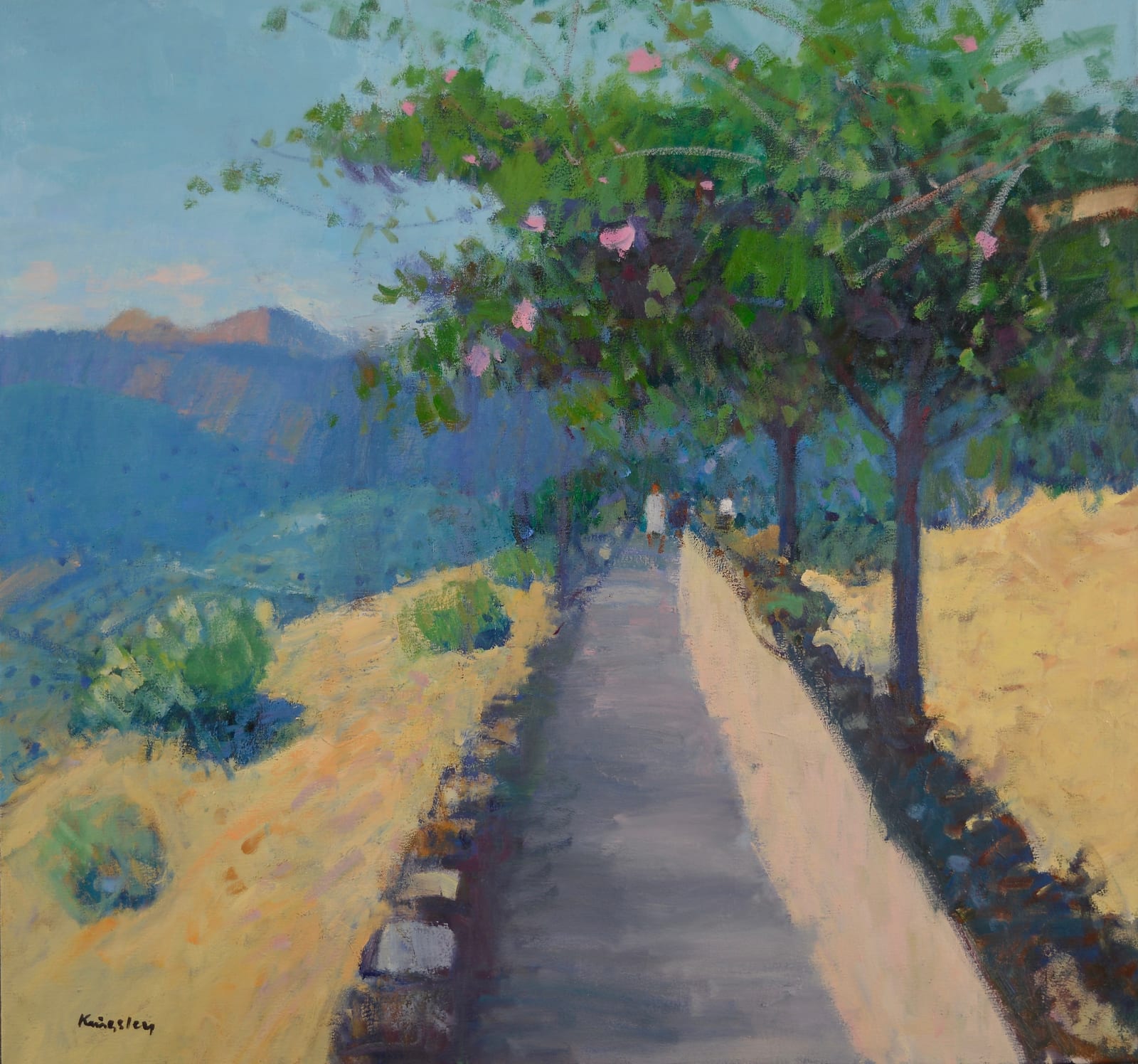 John Kingsley, RSW PAI, An Evening Stroll, Canillas de Albeida