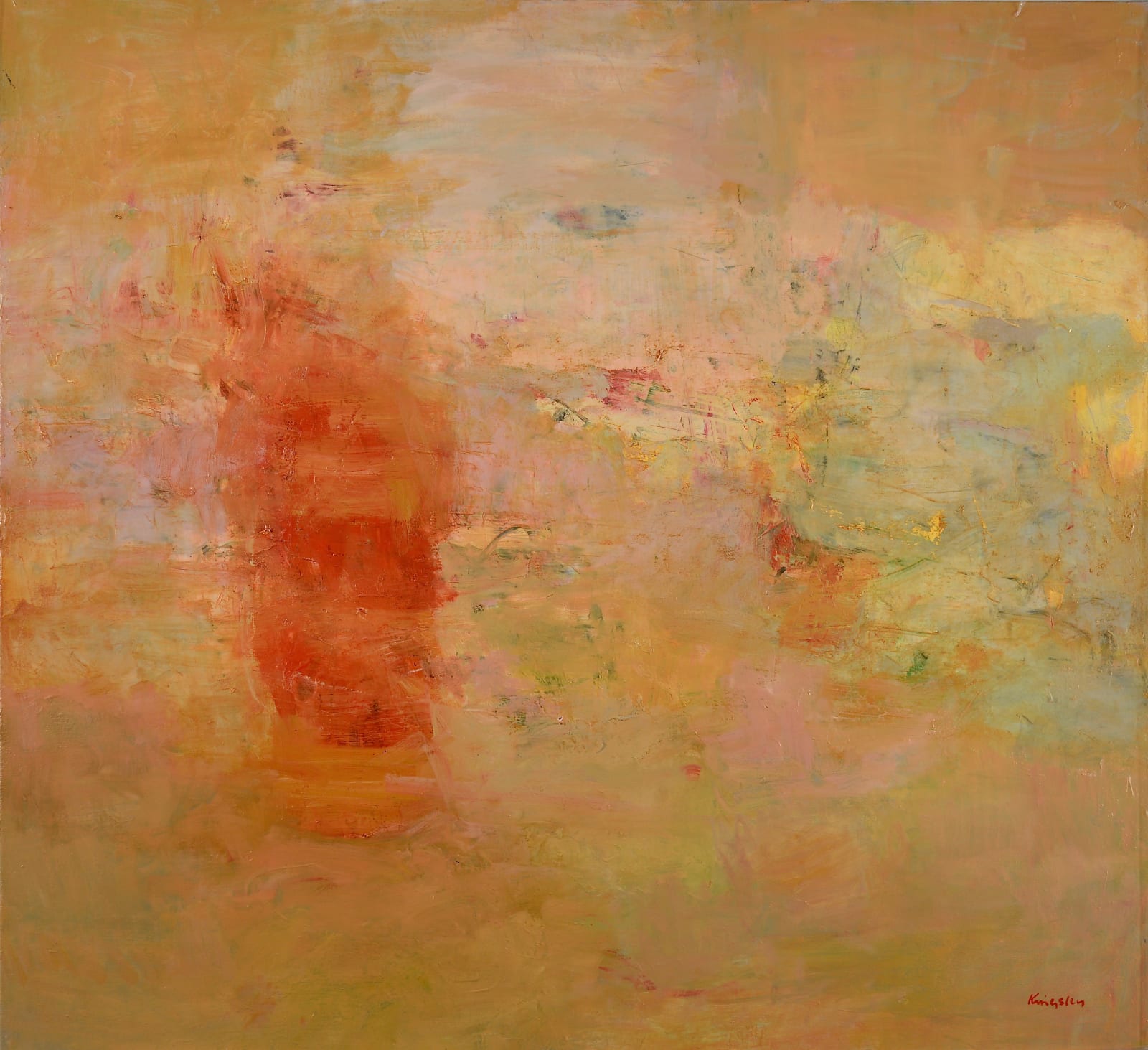 John Kingsley, RSW PAI, Im Abendrot (At Sunset)