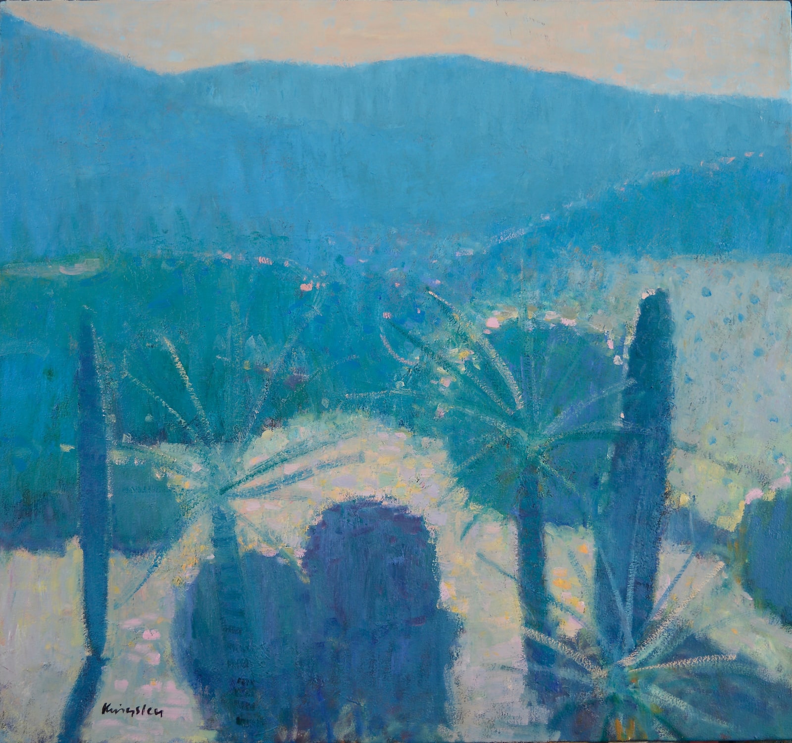 John Kingsley, RSW PAI, Dusk, Canillas de Albeida, Spain