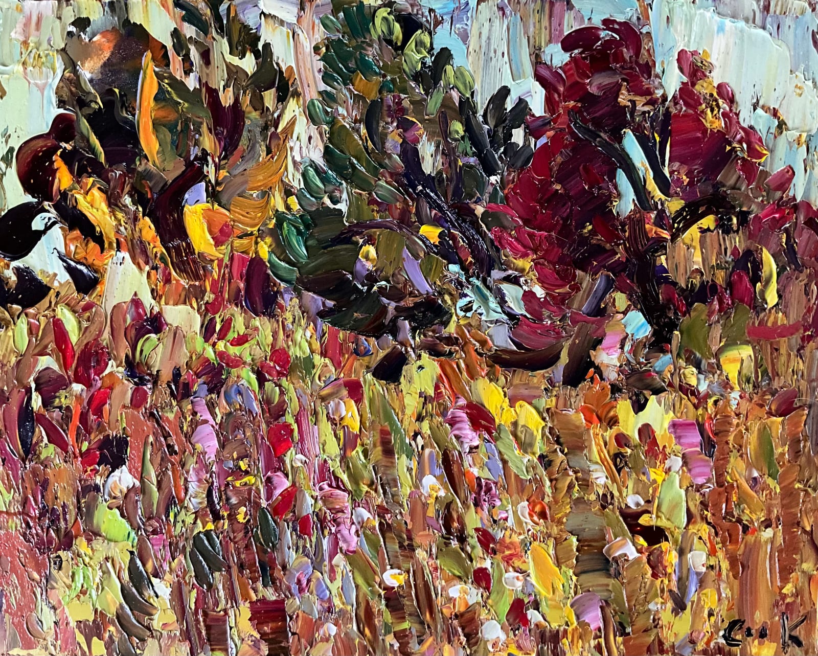 David Mackie Cook, Trees at Seagreens
