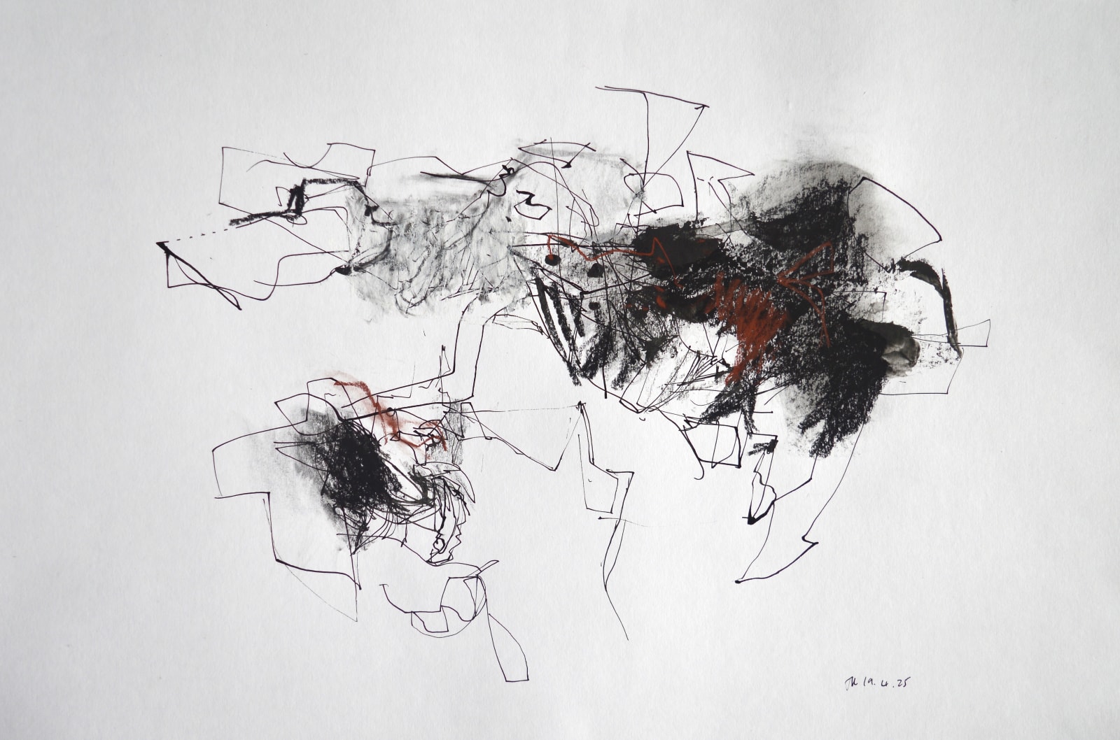 John Kingsley, RSW PAI, Untitled Drawing 1