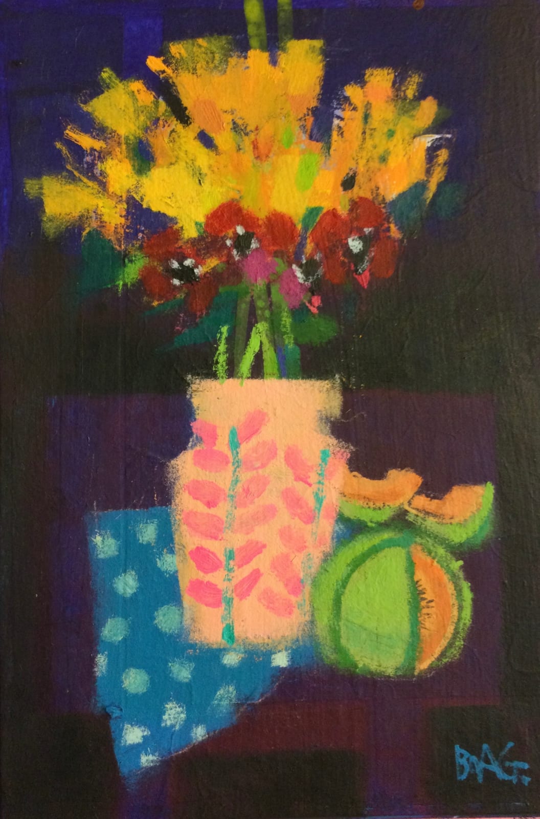 Francis Boag, Anemones and Melon