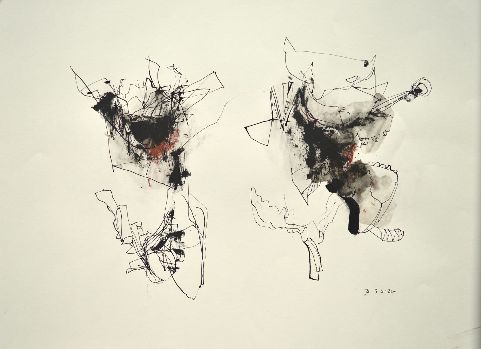 John Kingsley, RSW PAI, Untitled Drawing 4