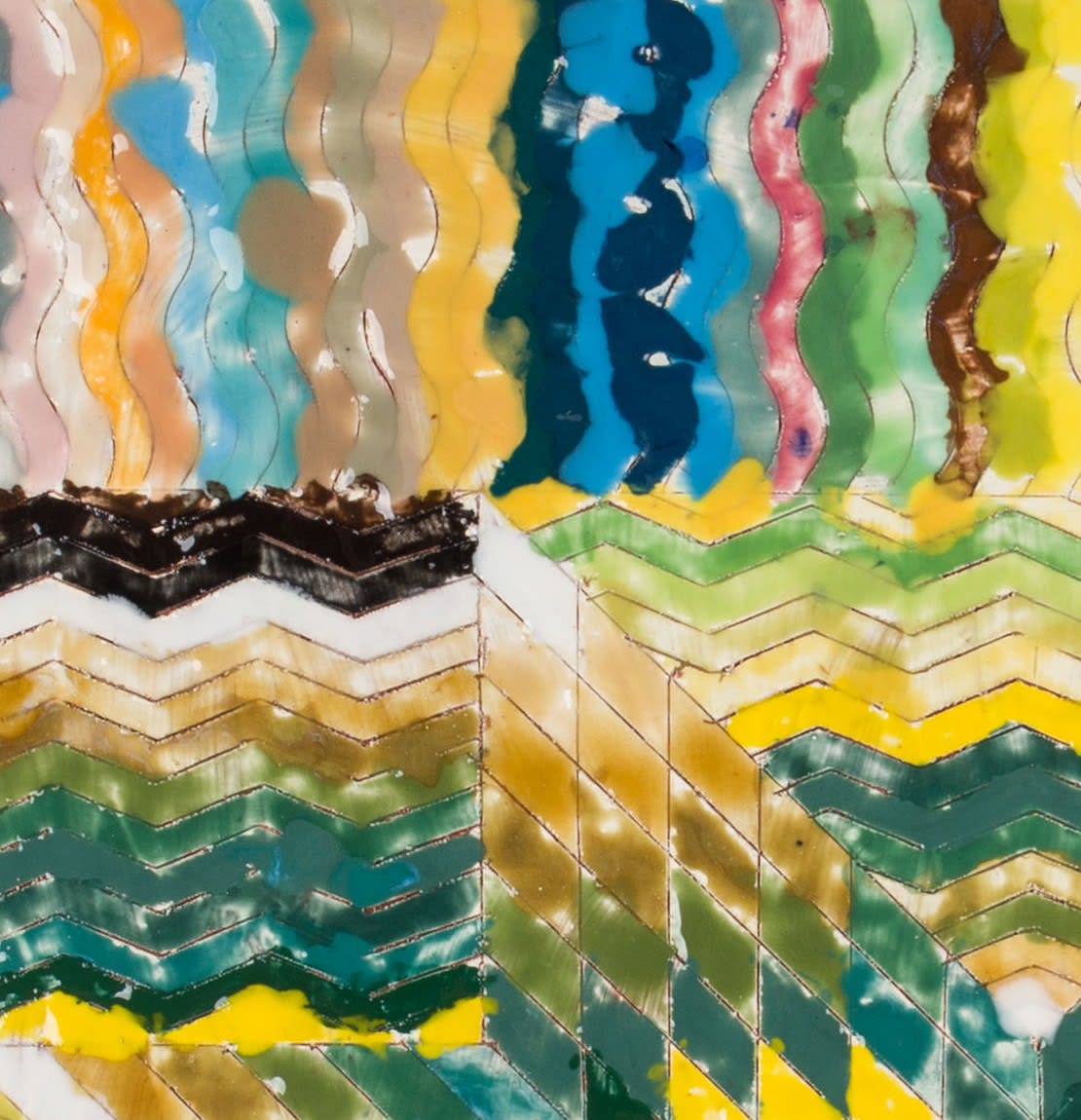 POLLY APFELBAUM, PA Abstract Quilt of 100 Colors, 2022