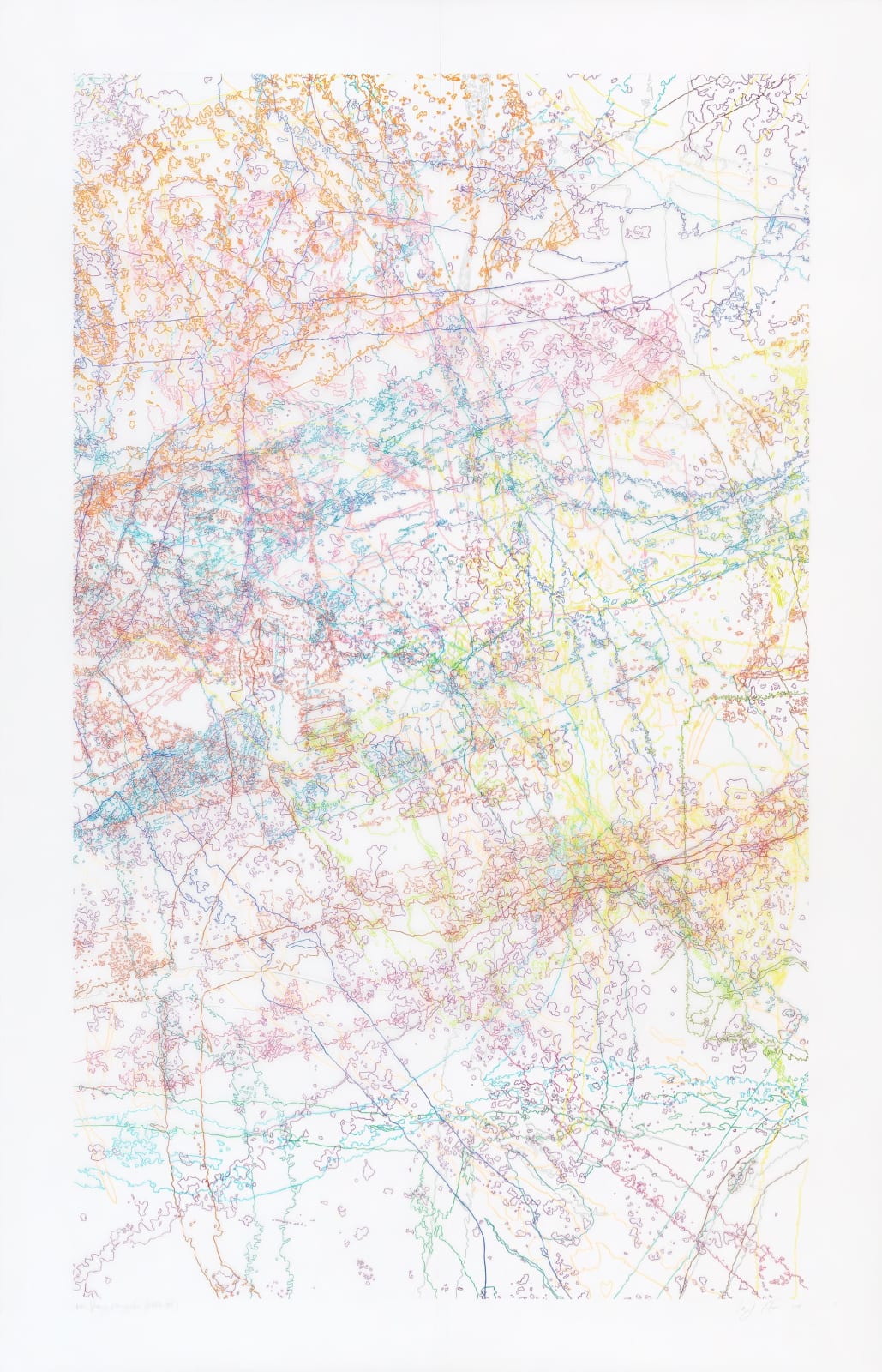 Ingrid Calame, #313 Drawing (Tracings from Buffalo, NY), 2008
