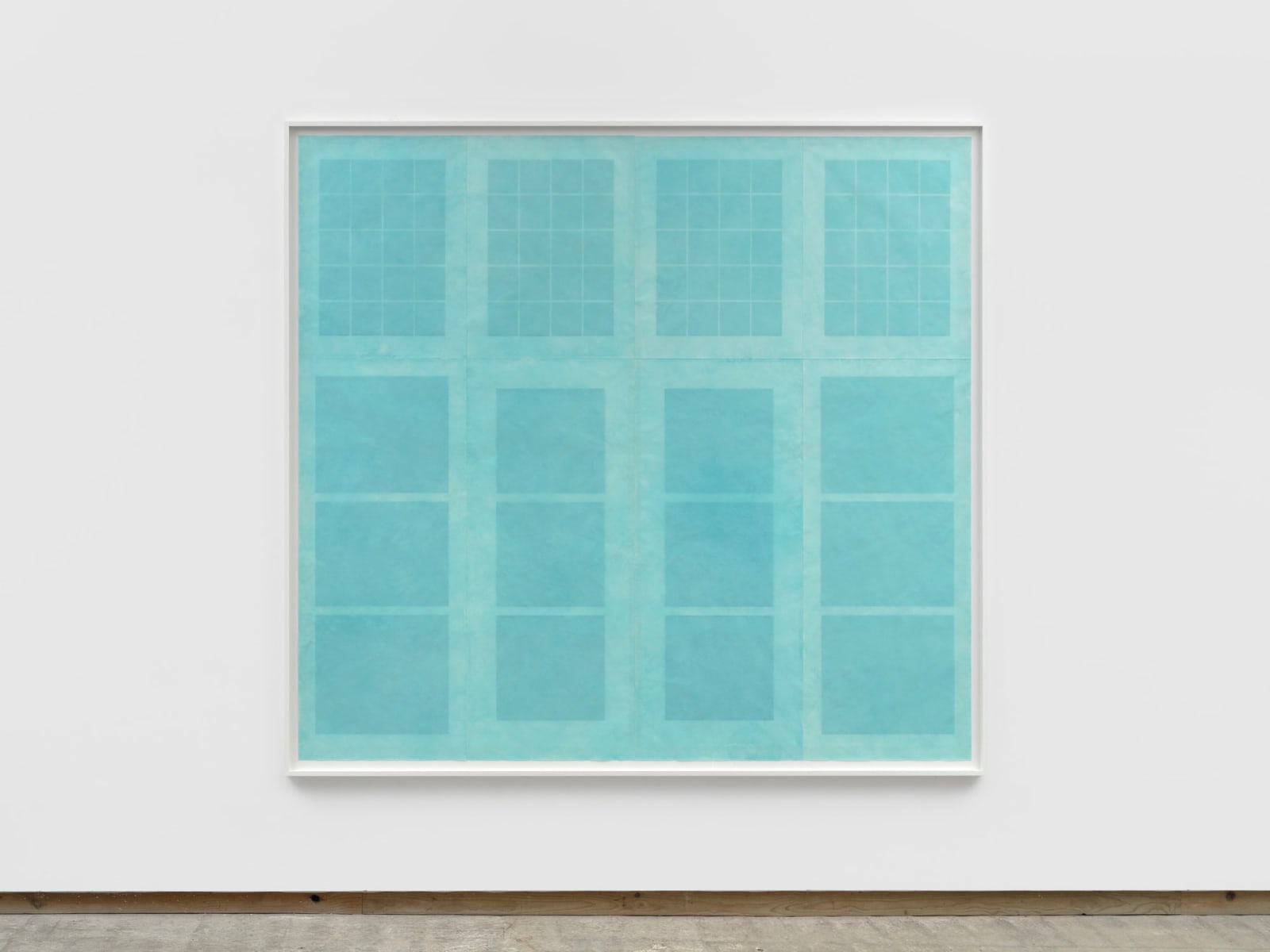 ANNA BARRIBALL, Studio window (blue fade), 2023-24