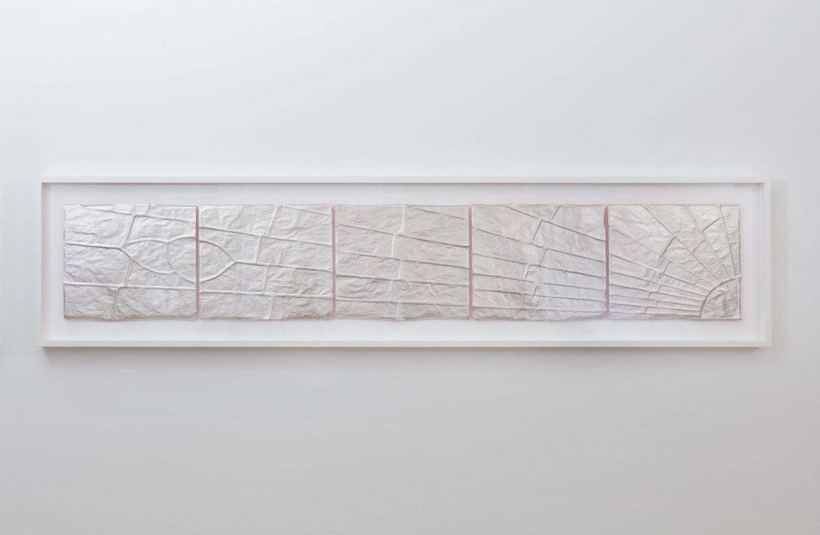 ANNA BARRIBALL, Silver Sunrise/Sunset with Fluorescent Orange IV, 2014