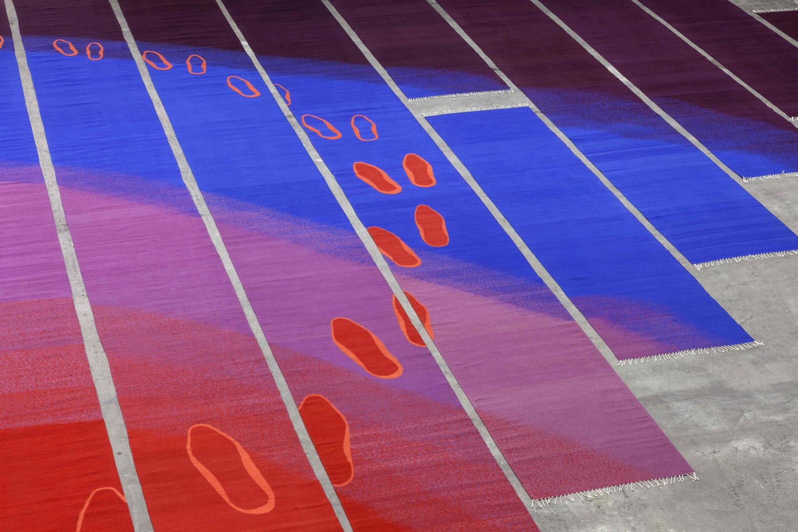 POLLY APFELBAUM, Deep Purple, Red Shoes II, 2015