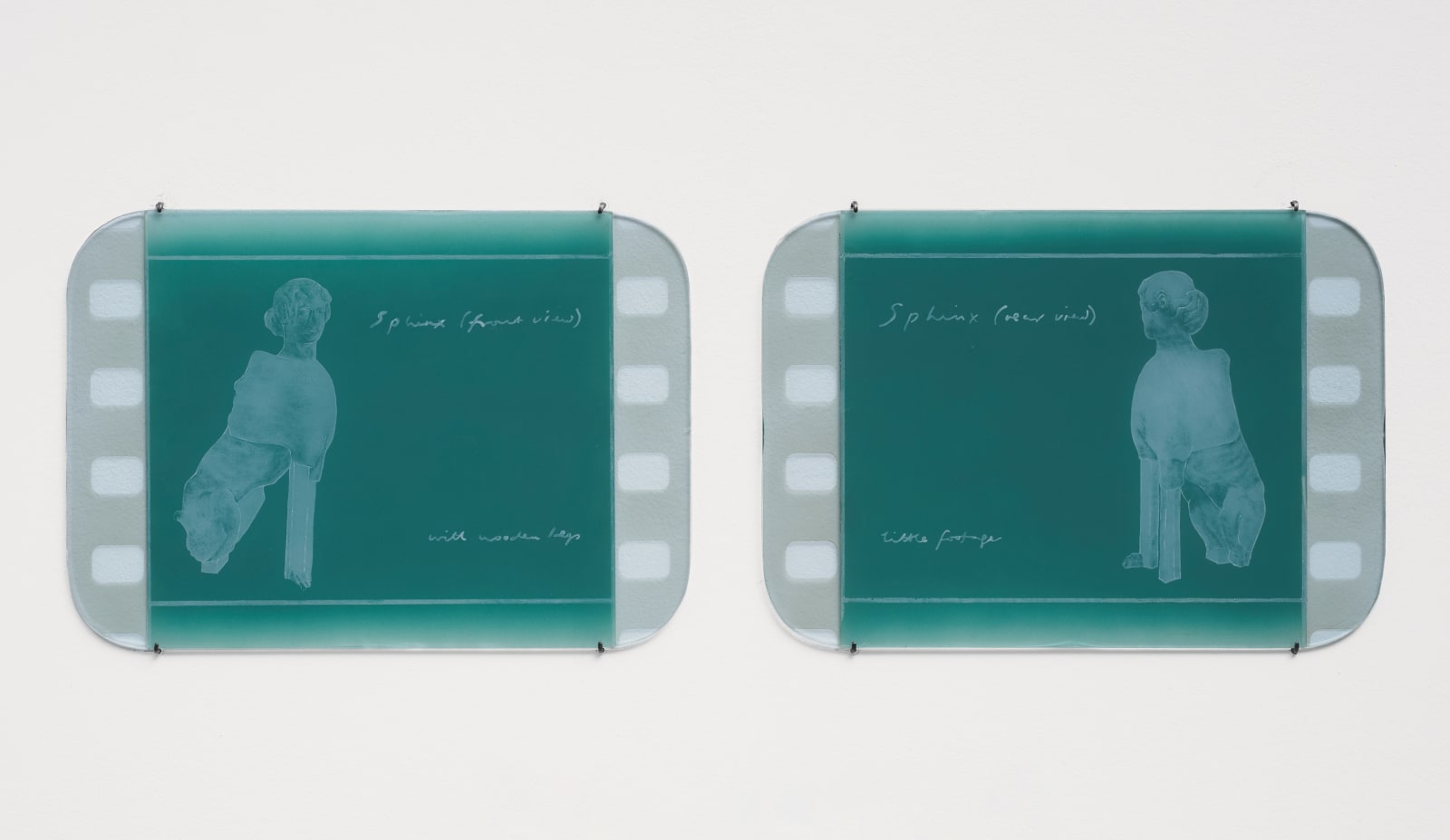 TACITA DEAN, Locomotive Drawings: Sphinx with little footage (diptych), 2025