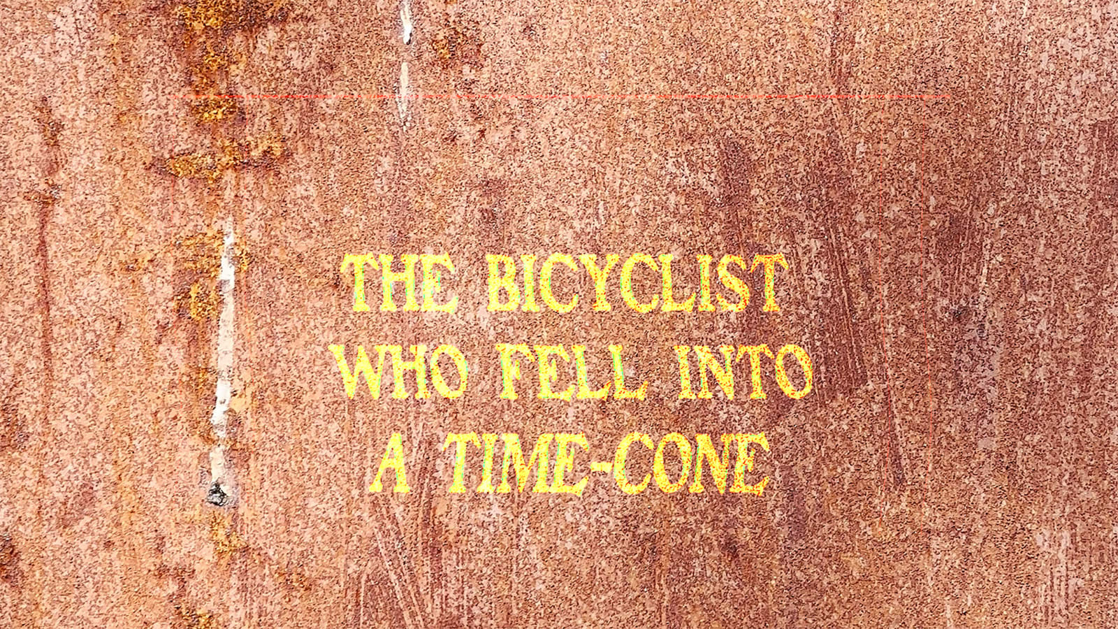 RAQS MEDIA COLLECTIVE, The Bicyclist Who Fell into a Time Cone, 2023