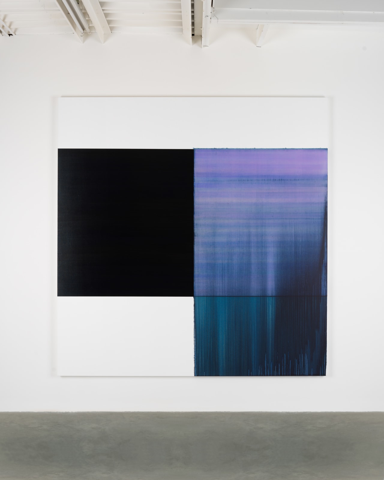 CALLUM INNES, Exposed Painting Bluish Violet Red Oxide, 2019